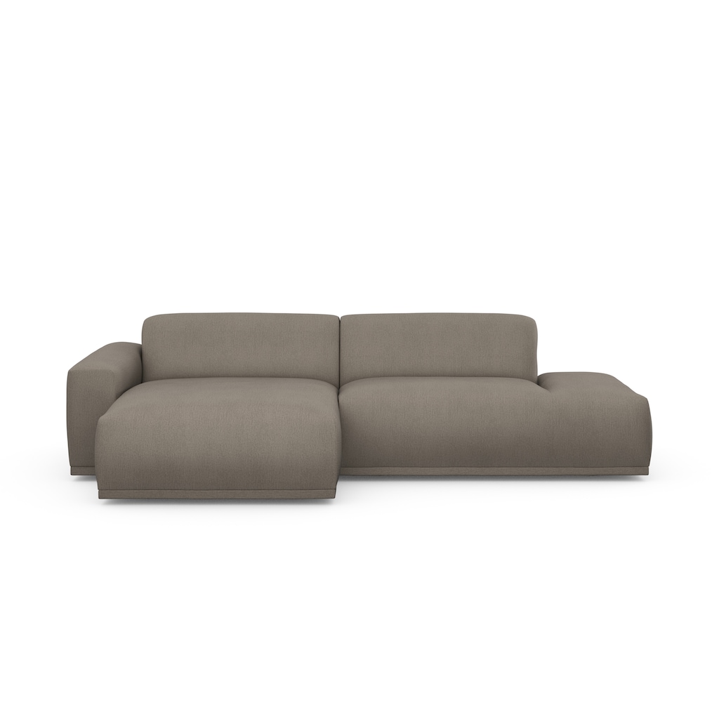 TRENDMANUFAKTUR Ecksofa Braga, aus 2 Teilen, moderner Cord-Stoff