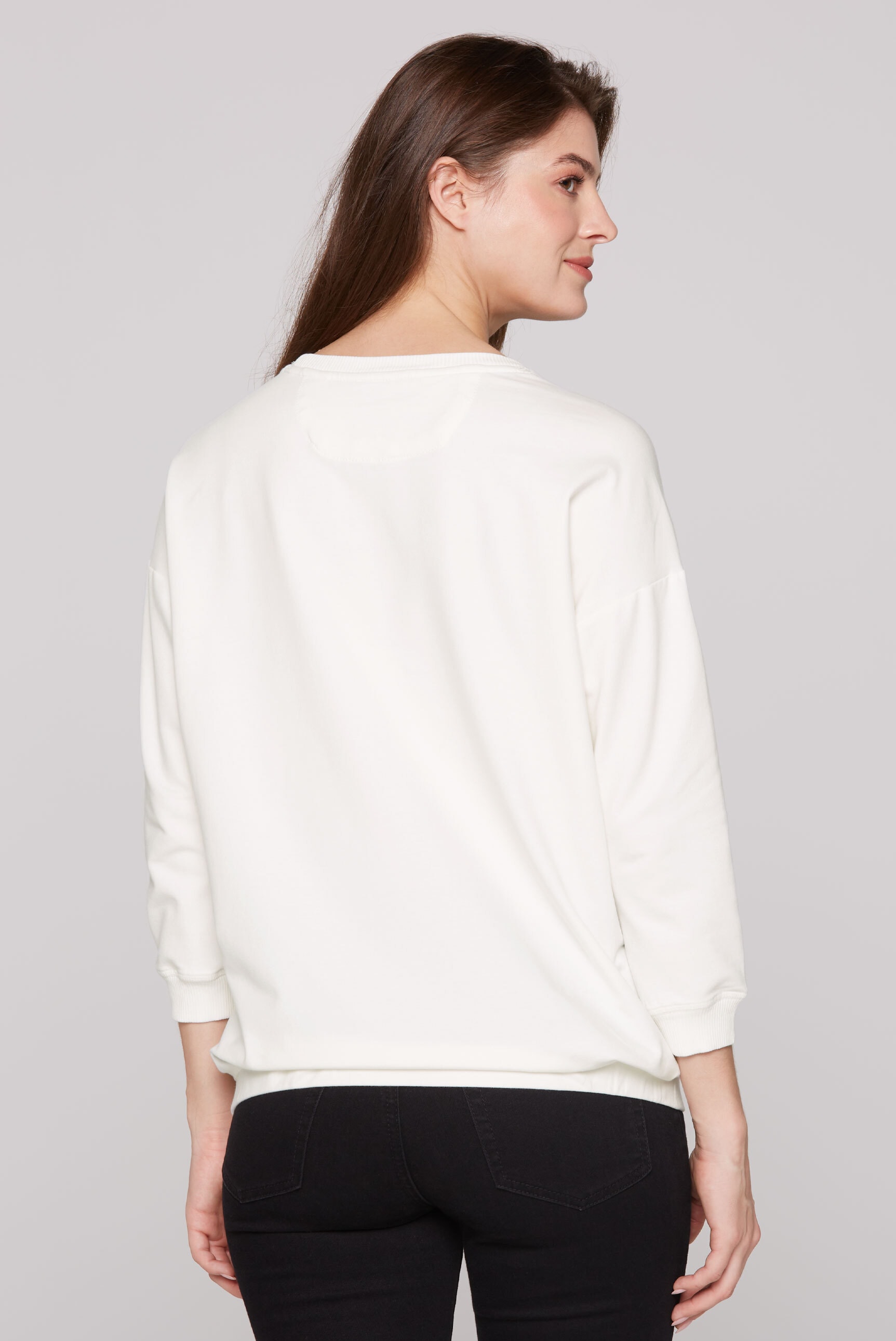 SOCCX Sweater, mit Gummizug im Saum