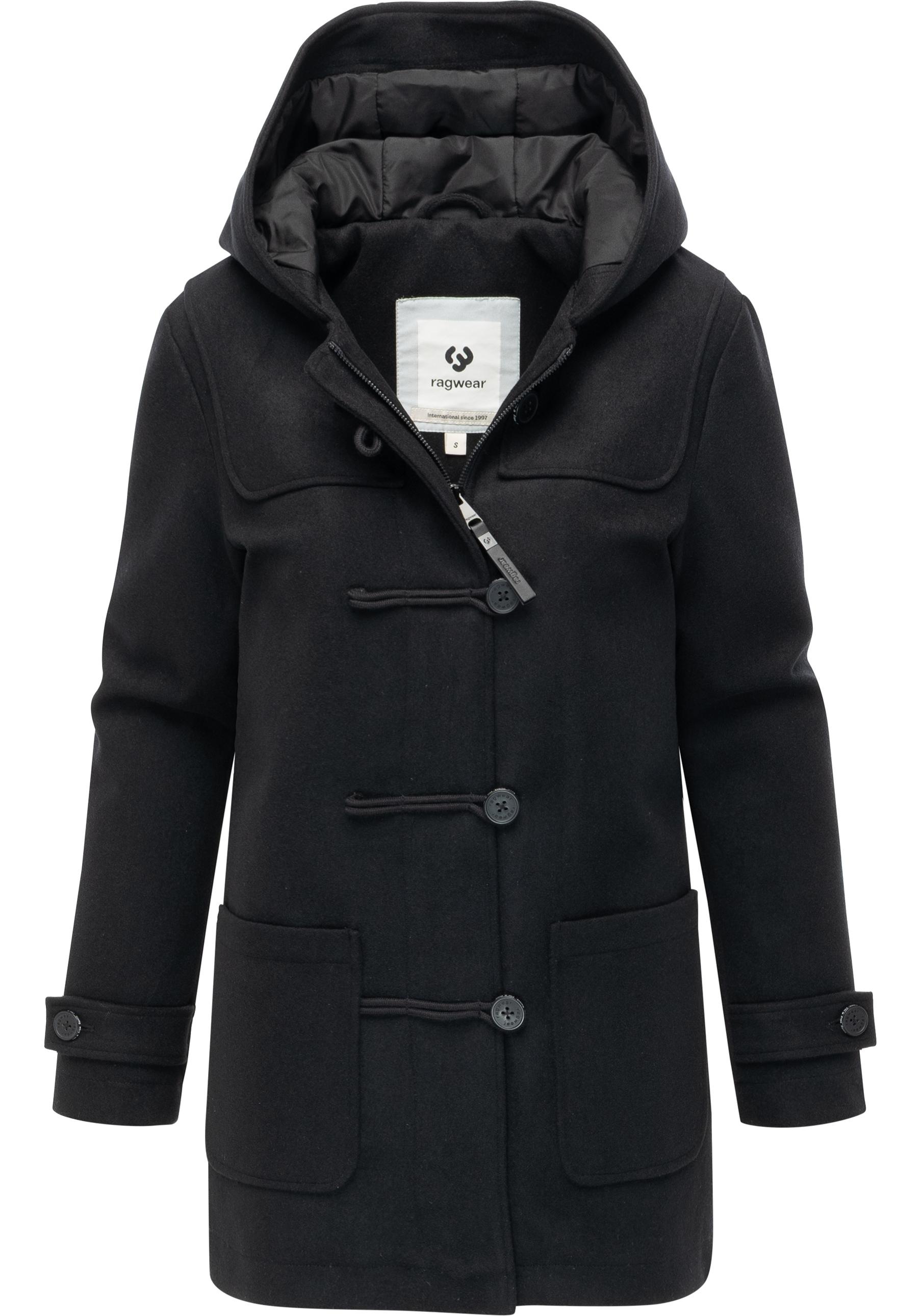 Ragwear Wintermantel »Duffina YOUMODO«, warmer Mantel mit Knopfleiste