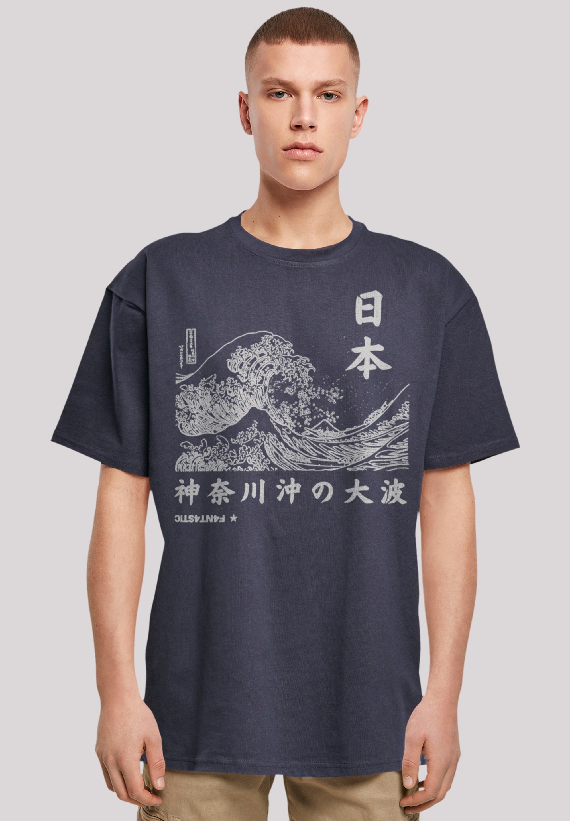 Japan«, kaufen Welle T-Shirt Print | BAUR ▷ F4NT4STIC »Kanagawa