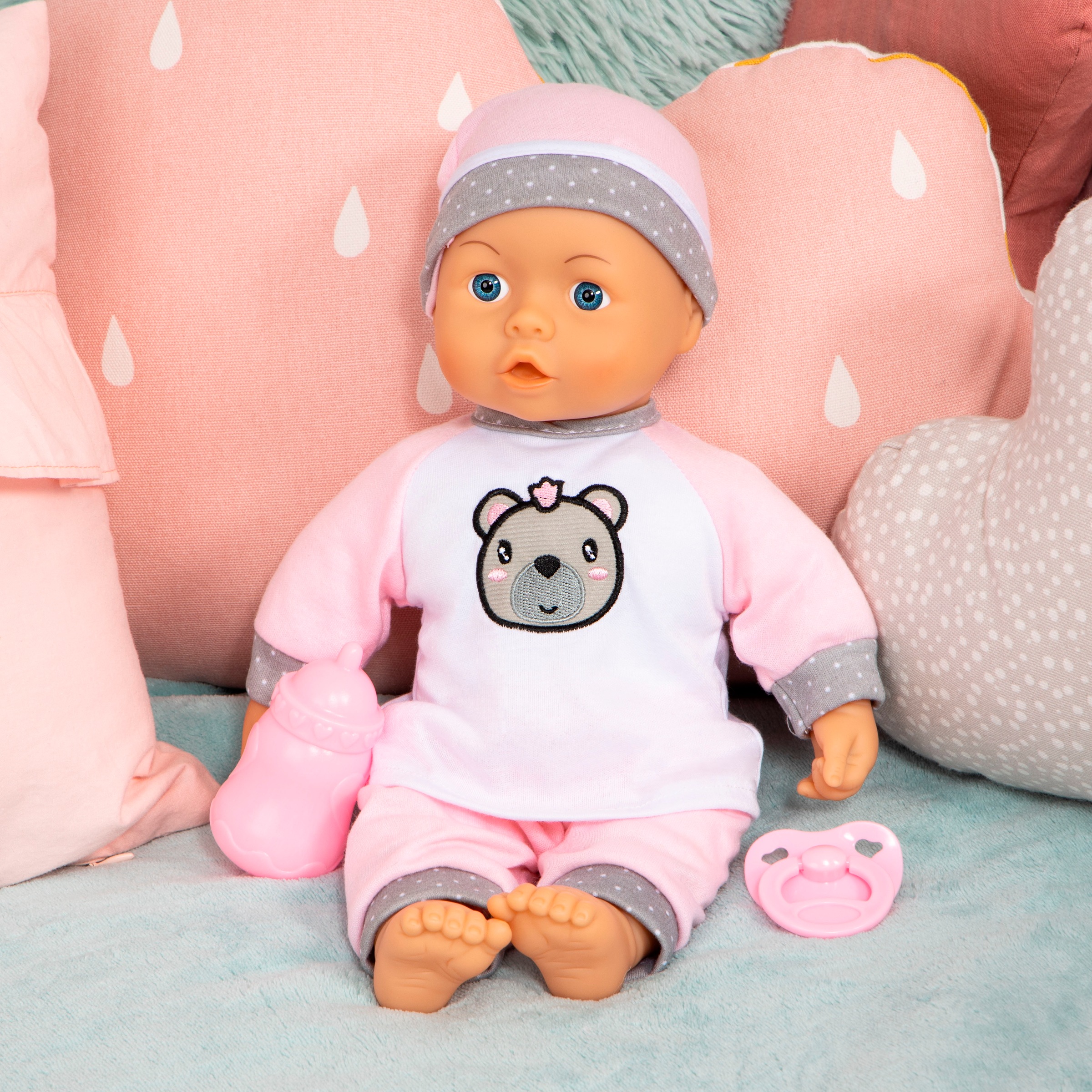 Bayer Babypuppe »Kiss Baby, 36cm«, (3 tlg.)