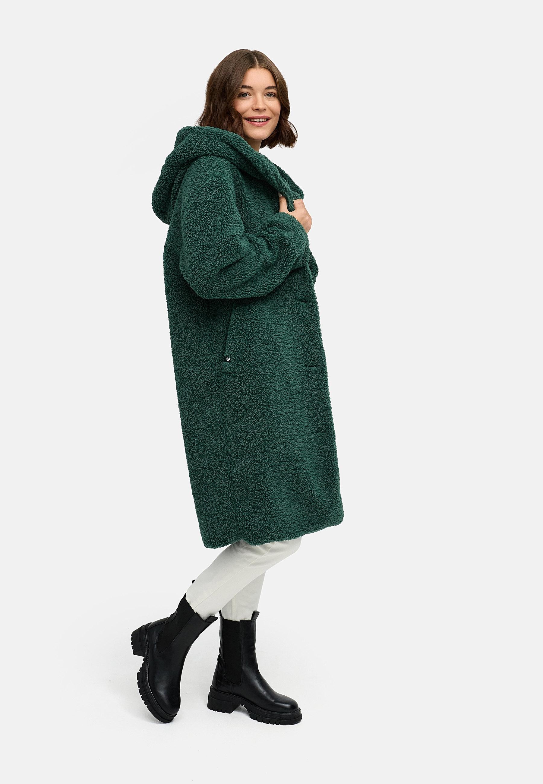 Ragwear Langmantel »Joonie YOUMODO« Langer Winter Plüschmantel mit Kapuze