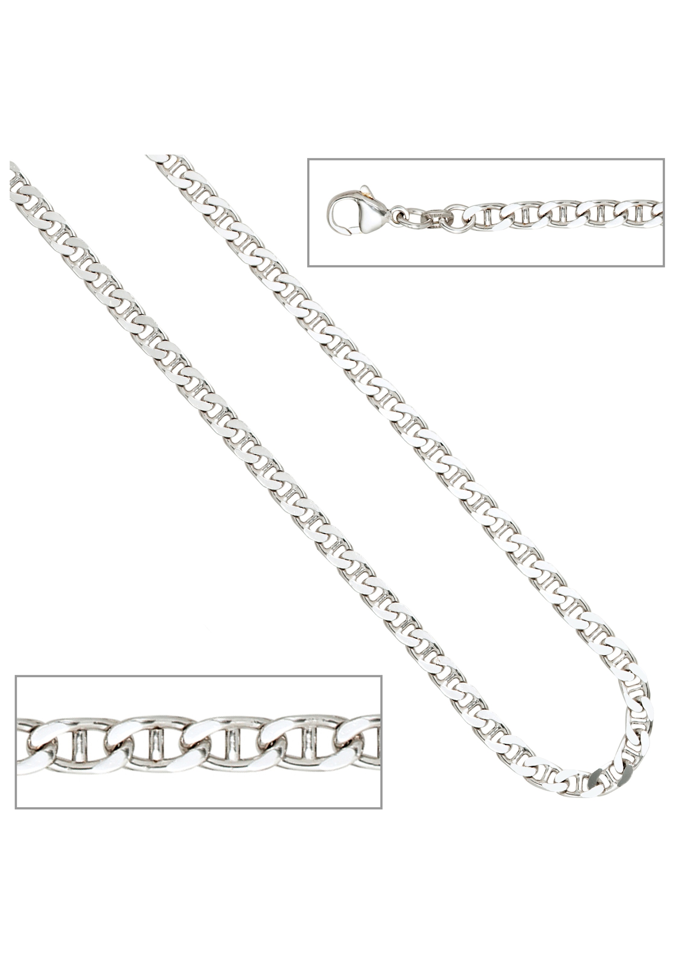 JOBO Silberkette »Gliederkette 4,4 mm« 925 Silber 60 cm