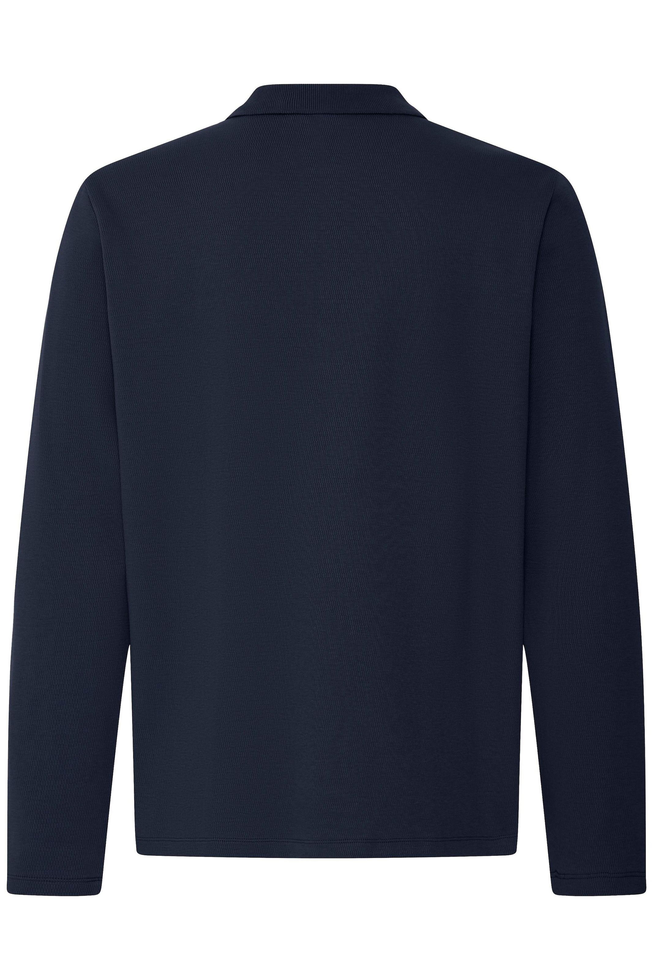 Blend Langarm-Poloshirt »BHLEWIS L/S STRUCTURE TEE« Baumwollmischung, regular fit