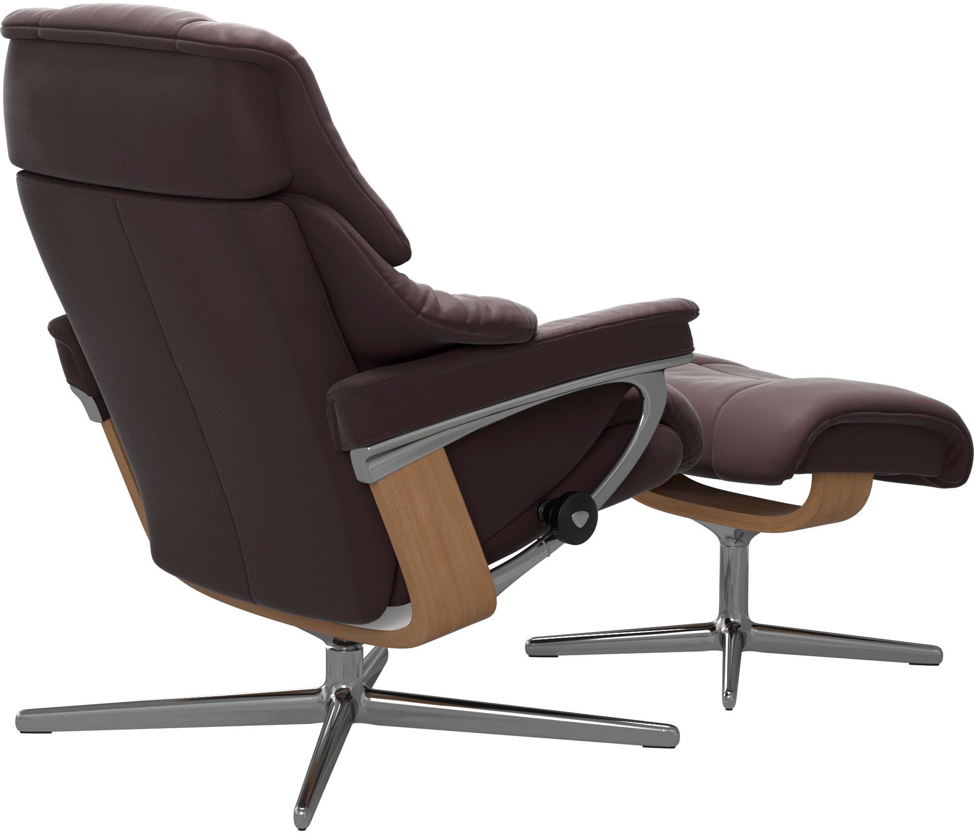 Stressless® Relaxsessel »Reno«, mit Cross Base, Größe S, M & L, Holzakzent Eiche