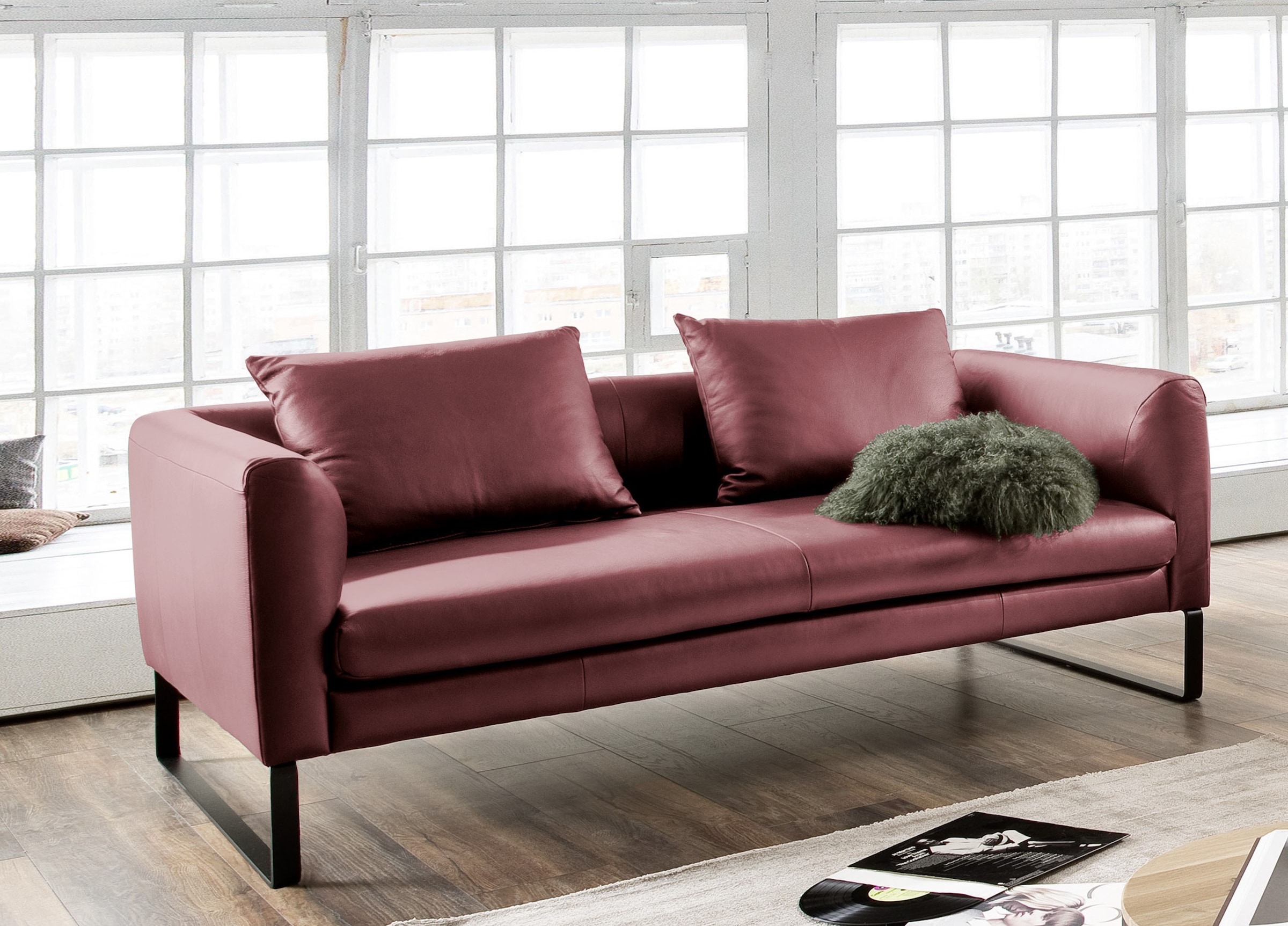 3C Candy 2,5-Sitzer »Avola elegantes Leder Sofa mit tollem Sitzkomfort, bequem«, tolle Details und hochwertige Verarbeitung