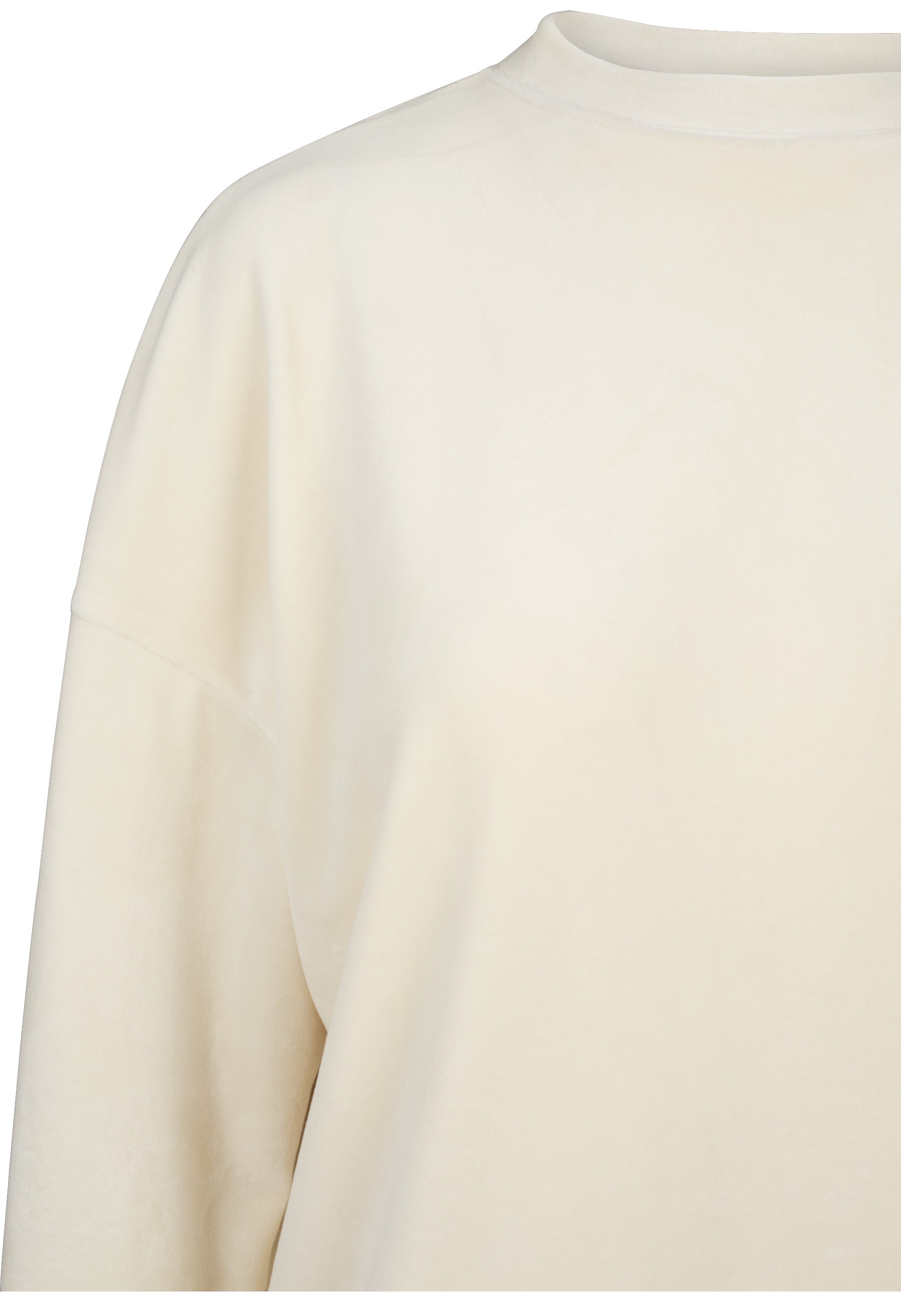 URBAN CLASSICS Sweatshirt »Urban Classics Damen Ladies Oversized Velvet Crew«, 1 Stk.
