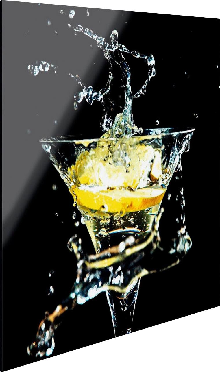 Reinders! Glasbild »Cocktail Splash Zitrone«
