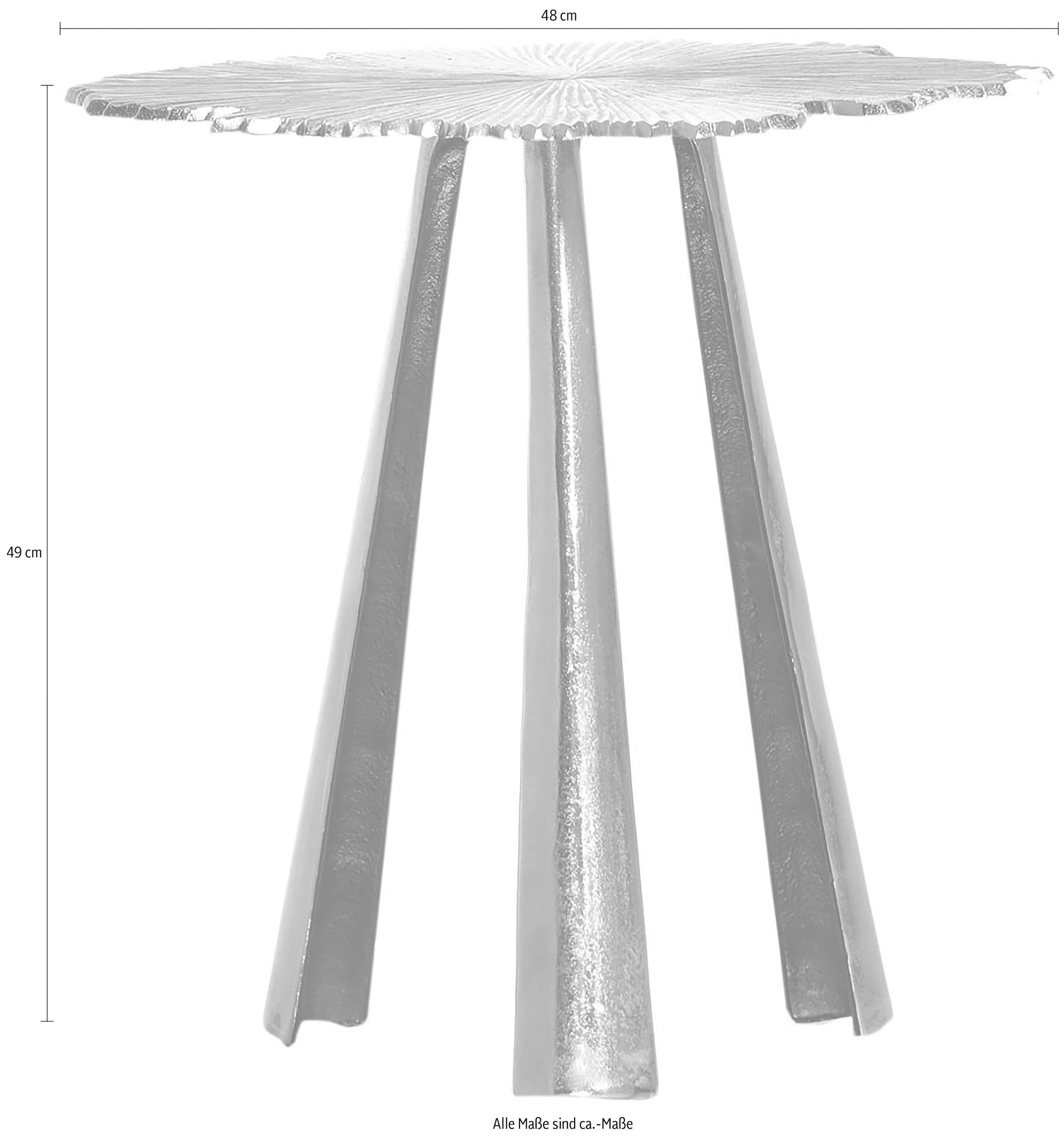 Beistelltisch GUTMANN FACTORY "Coffee", silber, B:36cm H:40cm T:36cm, Tische, Beistelltisch, in drei Metallicfarben 3