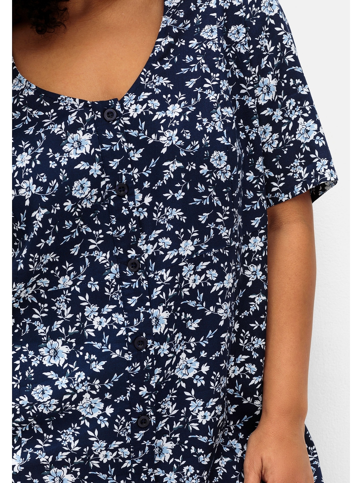 Sheego Sommerkleid »Große Größen«, in Midilänge mit Blümchenprint
