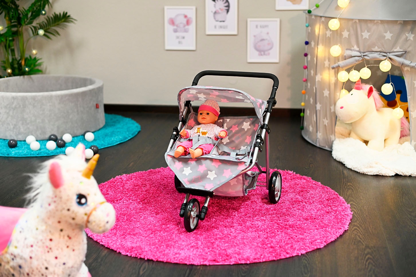 Knorrtoys® Puppen-Zwillingsbuggy »Duo«