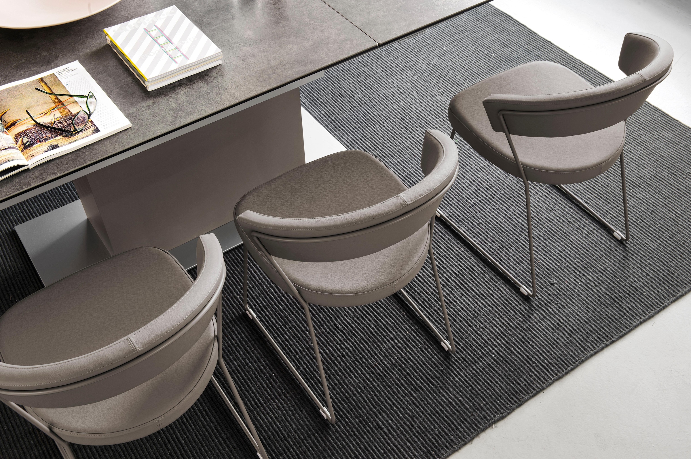 »New mit BAUR Stuhl | 2 NaturLEDER®, York connubia Sitz (Set), gepolstertem St., CB1022-LH«, ergonomischem