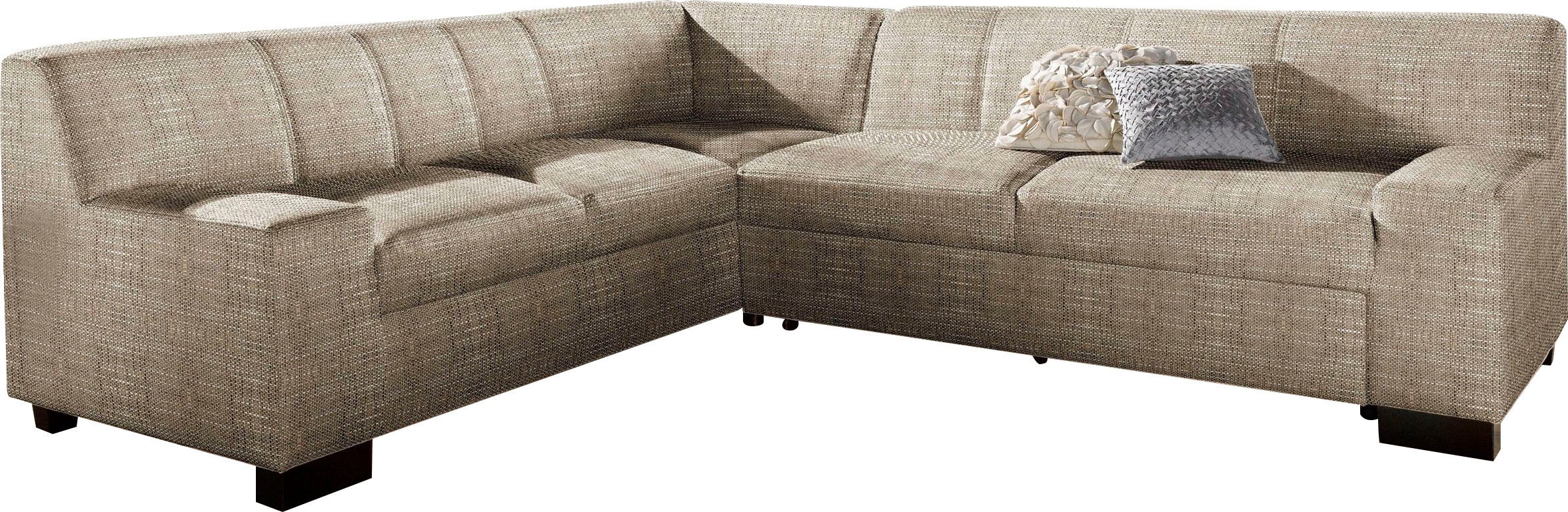 DOMO collection Ecksofa "Norma Top, elegant und modern, flache Armlehnen, L günstig online kaufen