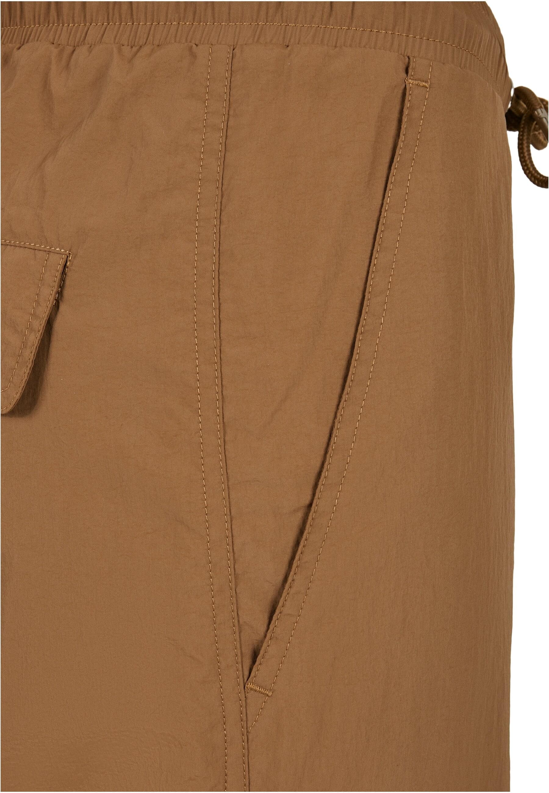 URBAN CLASSICS Cargohose »Urban Classics Damen Ladies High Waist Crinkle Nylon Cargo Pants«, (1 tlg.)