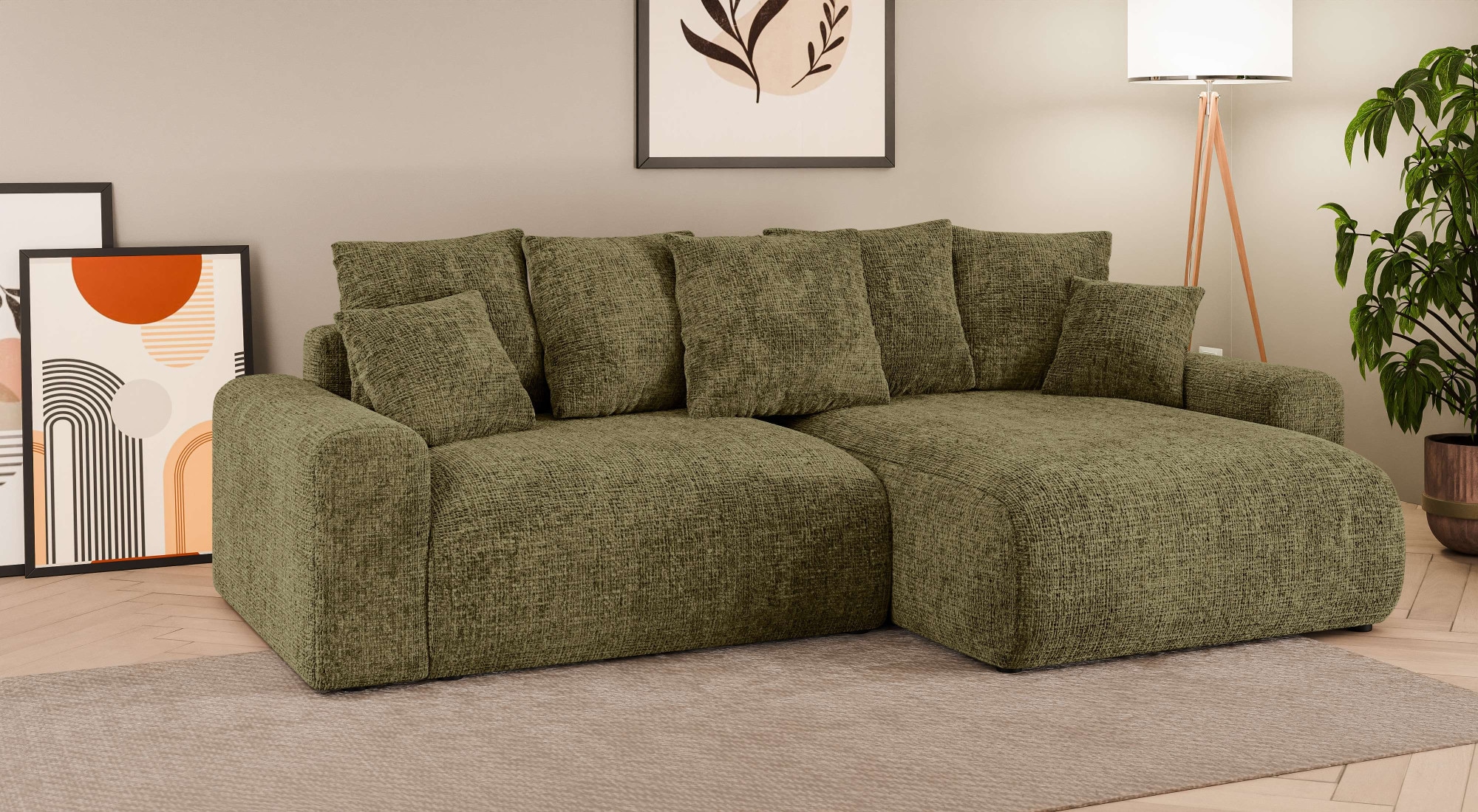 Home affaire Ecksofa "LAKESIDE klein mit Bettfunktion und Bettkasten, B/T/H günstig online kaufen
