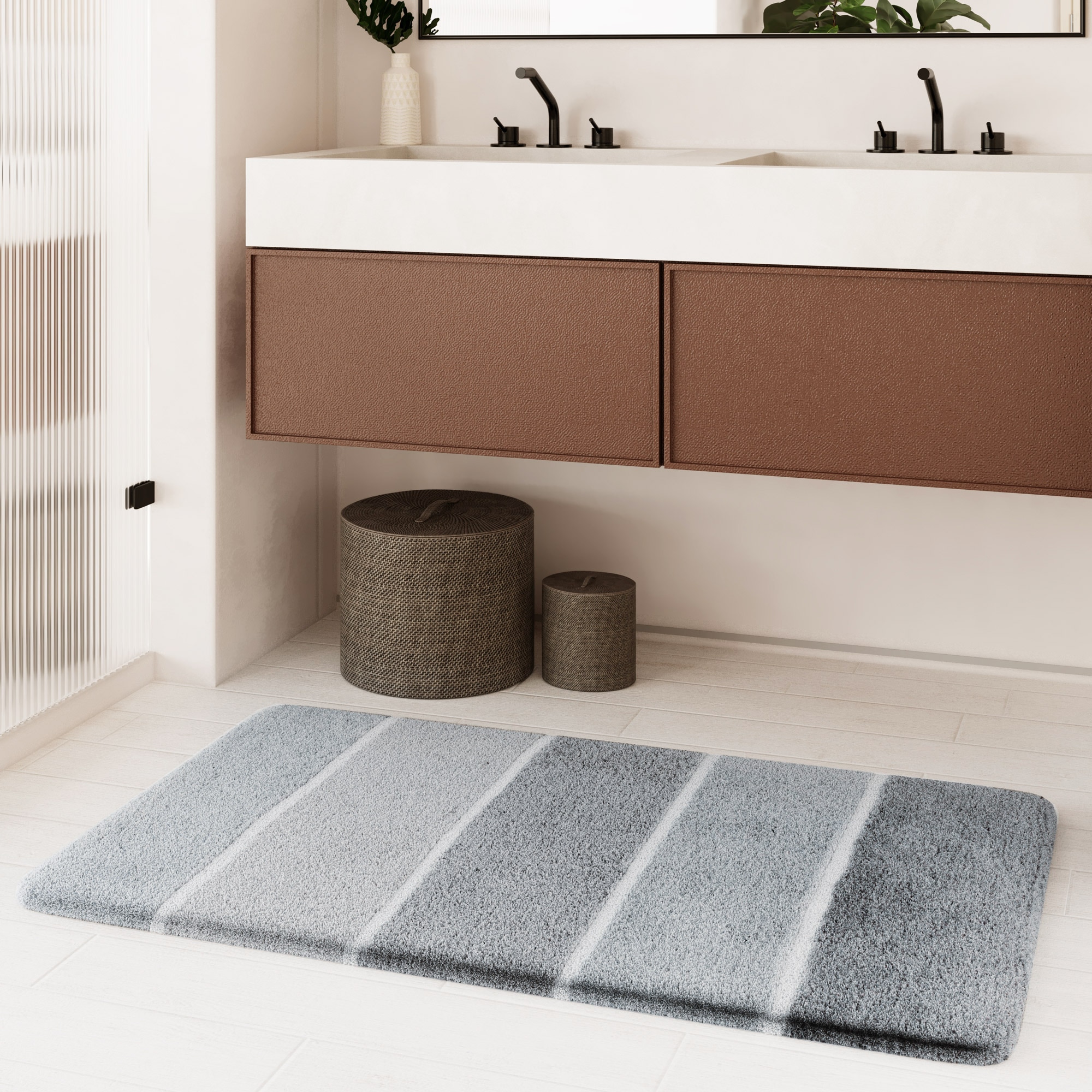 Homie Living Badematte "Rio Marina" Höhe 30 mm rutschhemmend beschichtet fu günstig online kaufen