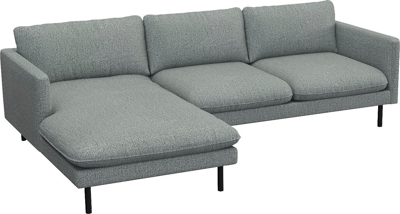 FLEXLUX Ecksofa "Bolzano, elegant und bequem, L-Form", Sitzaufbau mit Kalts günstig online kaufen