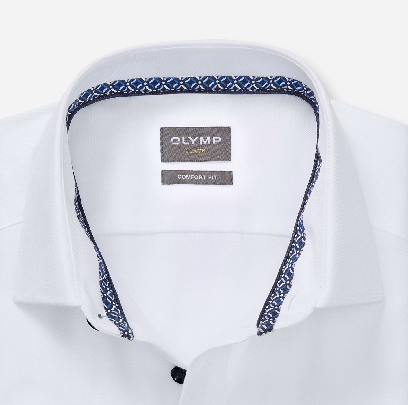 Thumbnail - OLYMP Businesshemd "Luxor Comfort Fit New-Kentkragen" kontrastfarbene Details an Krageninnenseite, comfort fit