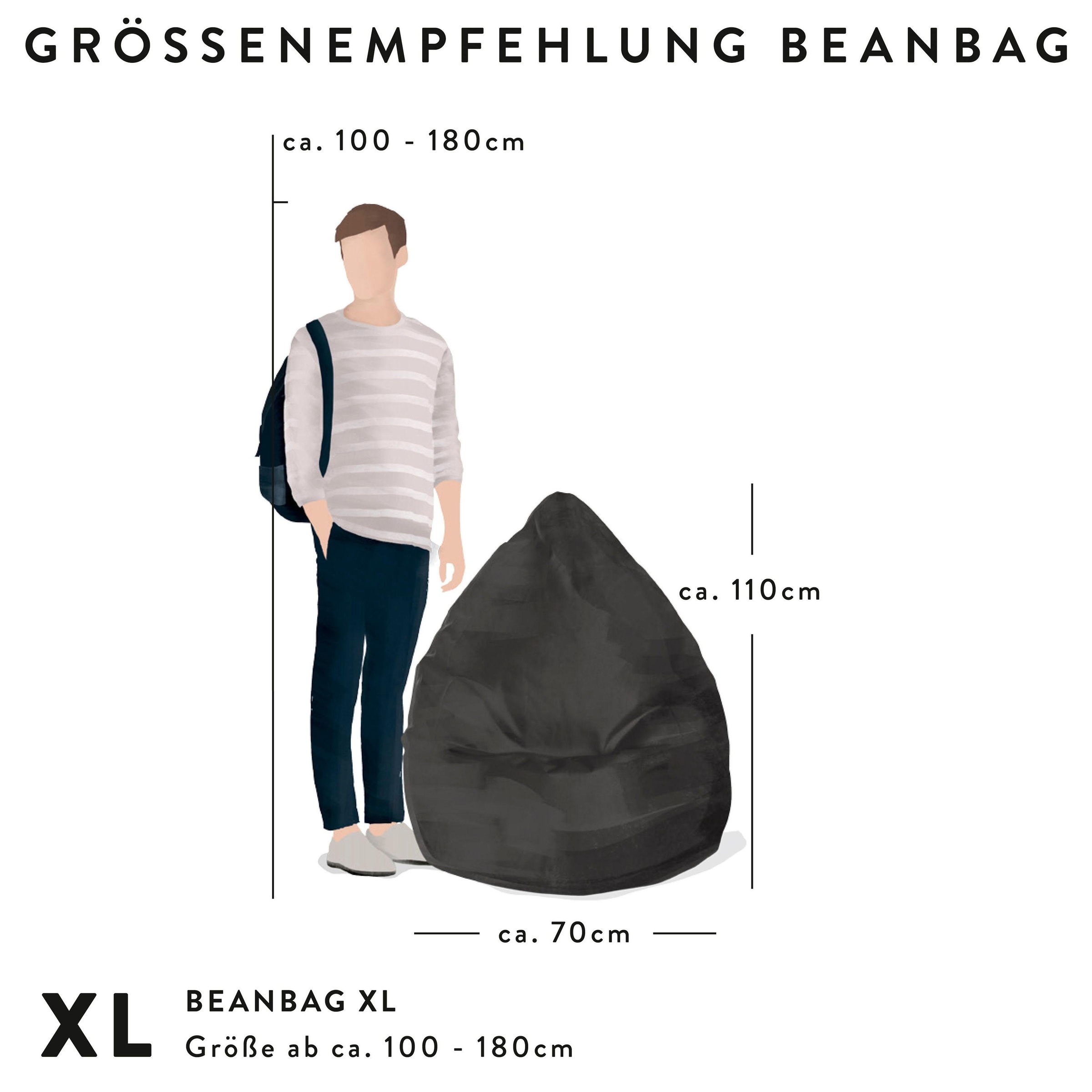 Thumbnail - Sitting Point Sitzsack "BeanBag Cordone XL" 1 Stk. tlg. Kord
