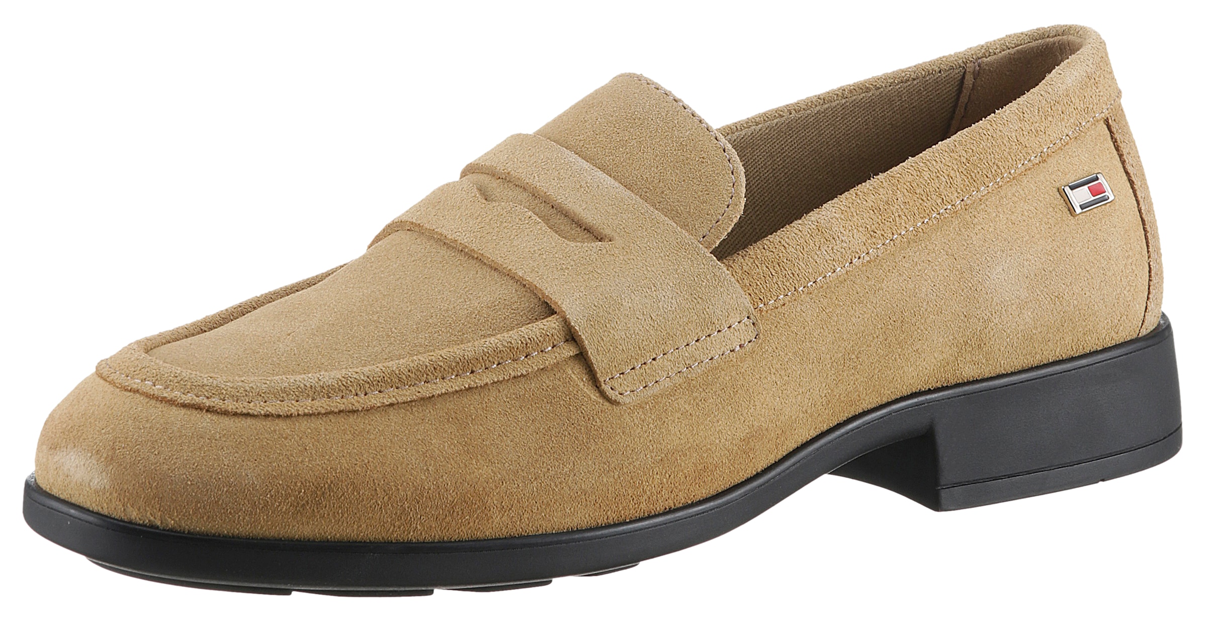TOMMY HILFIGER Batai »FLAG SUEDE CLASSIC LOAFER« Slip...