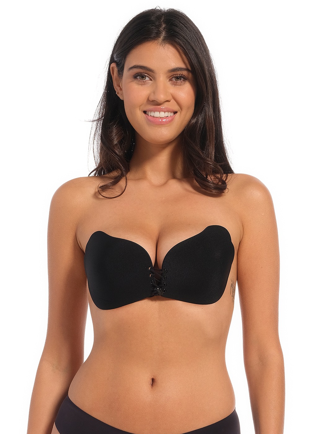 Thumbnail - MAGIC Bodyfashion Klebe-BH "Va-Va-Voom Bra" vorn mit Schnürung