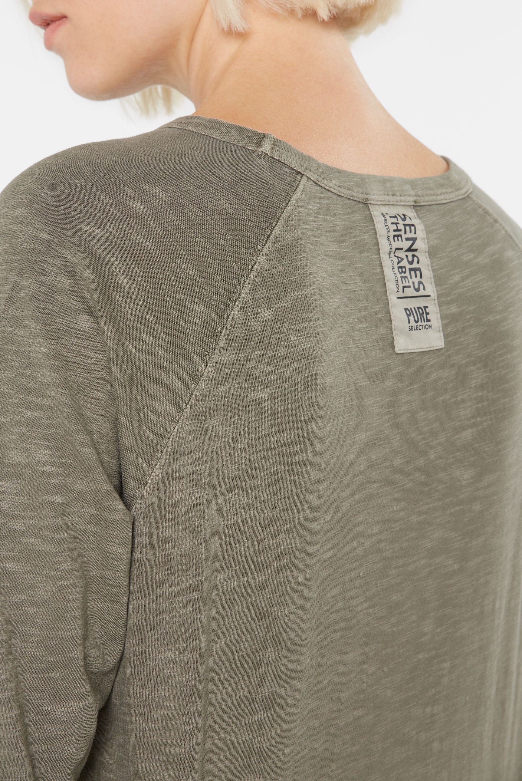 SENSES.THE LABEL Rundhalsshirt, aus Baumwolle