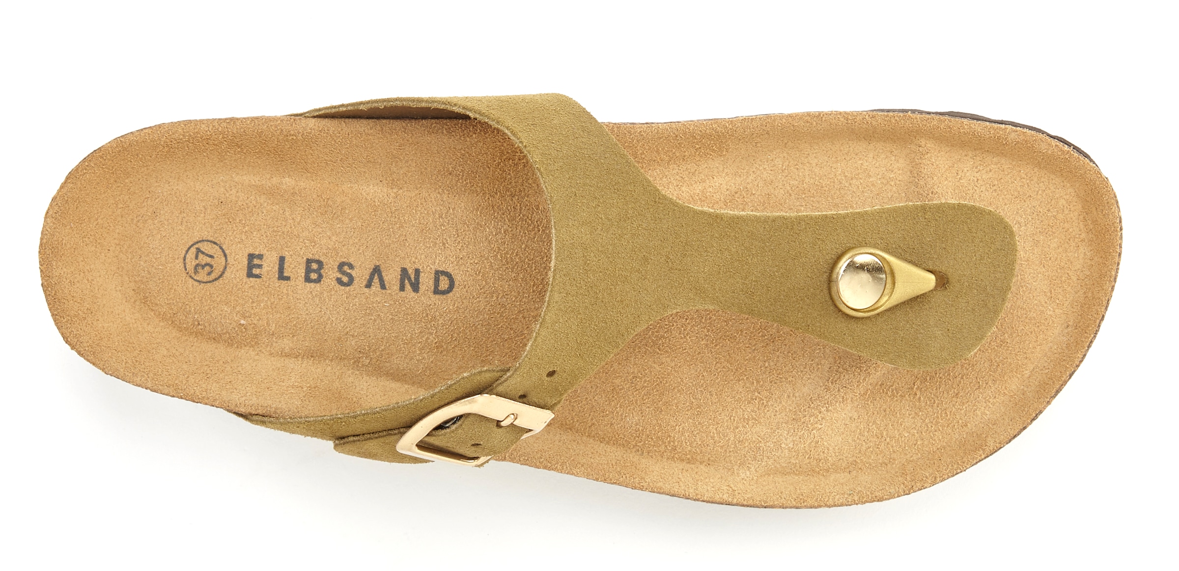 Elbsand Pantolette »Mule, Sandale, offener Schuh,«, aus hochwertigem Leder mit Komfortkorkfußbett, Unisex