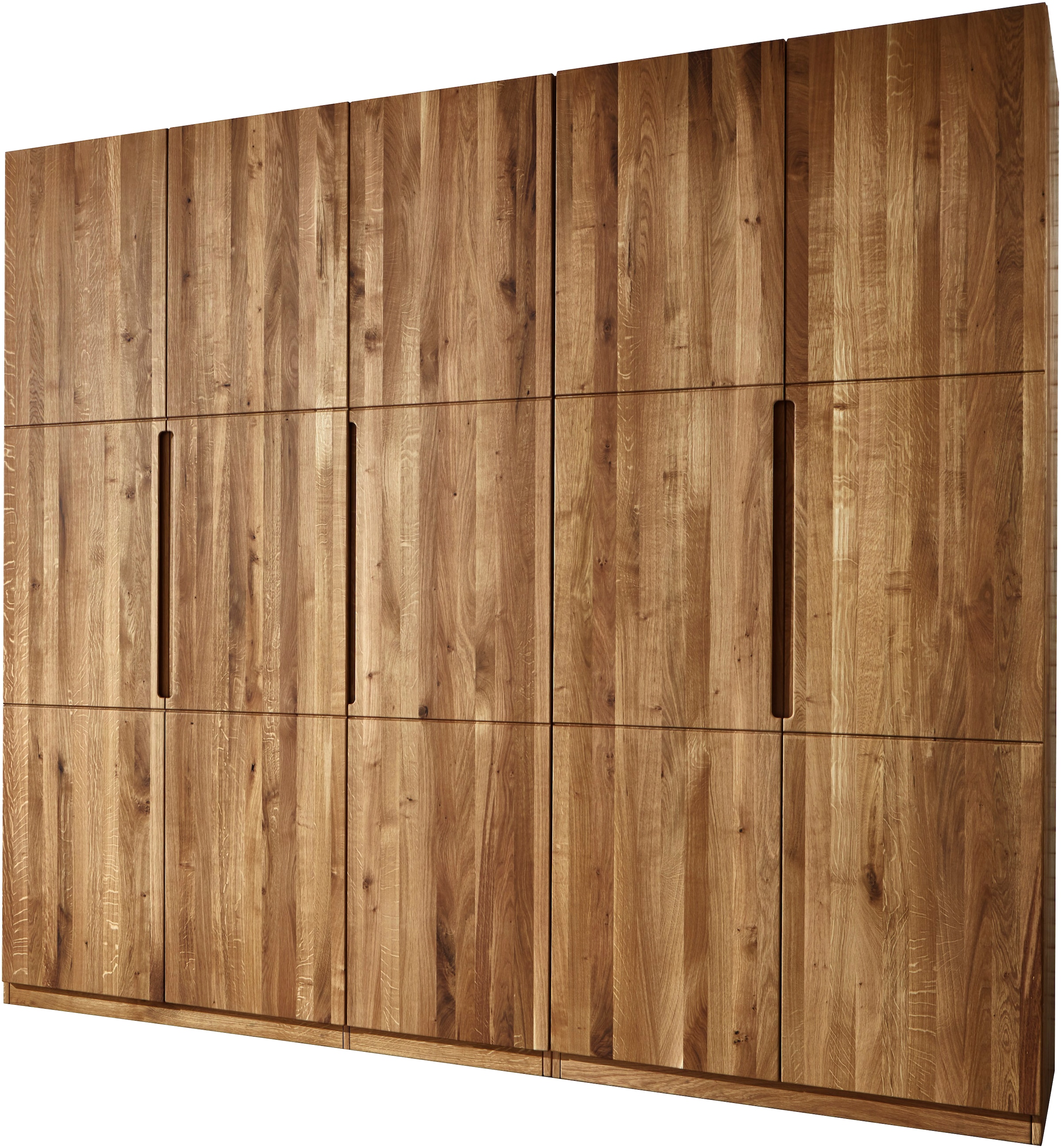 Home affaire Kleiderschrank »Azelie, aus Wildeiche«, Massivholz-Kleiderschrank, im 50 cm Raster planbar