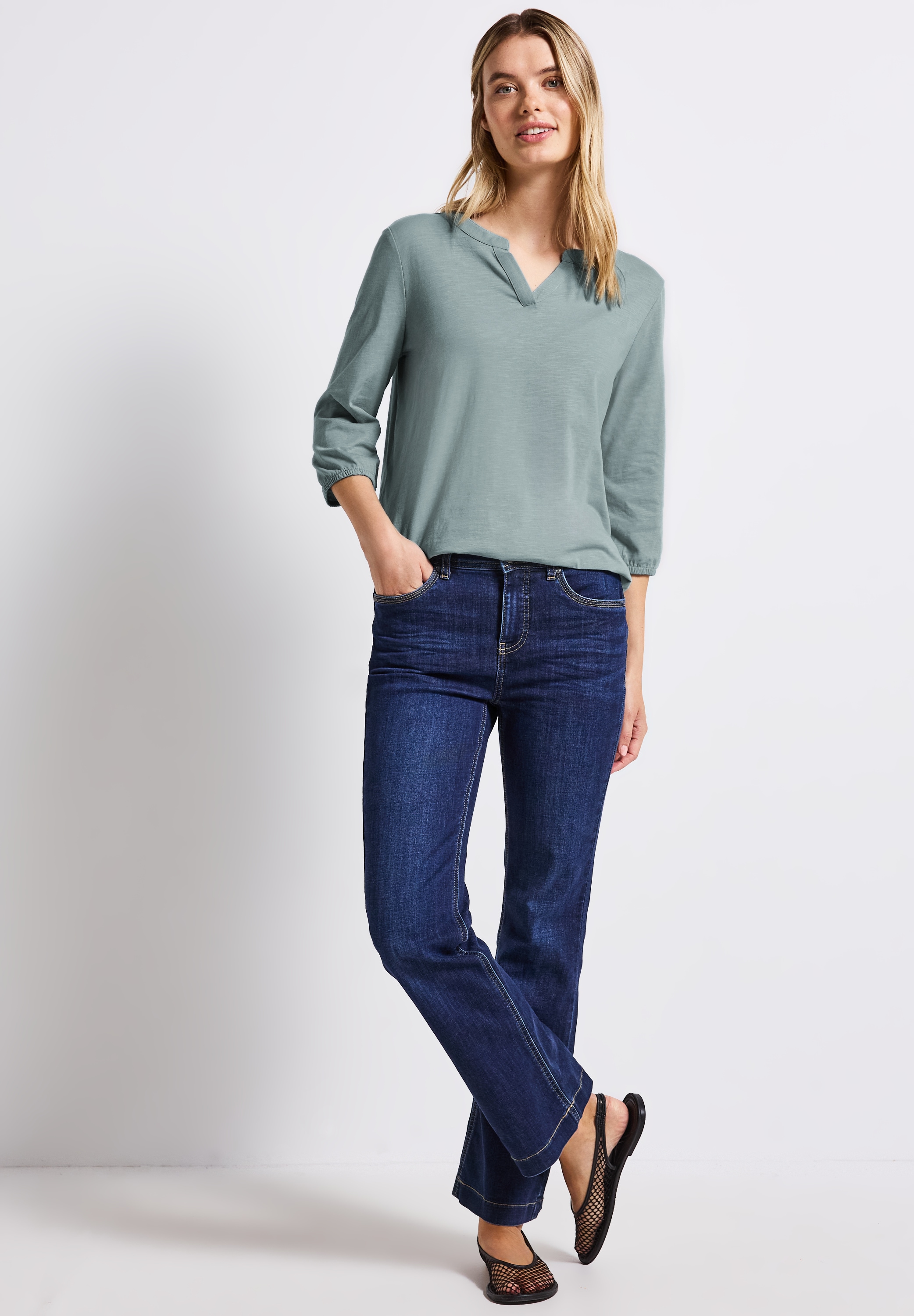 STREET ONE T-Shirt, aus reiner Baumwolle
