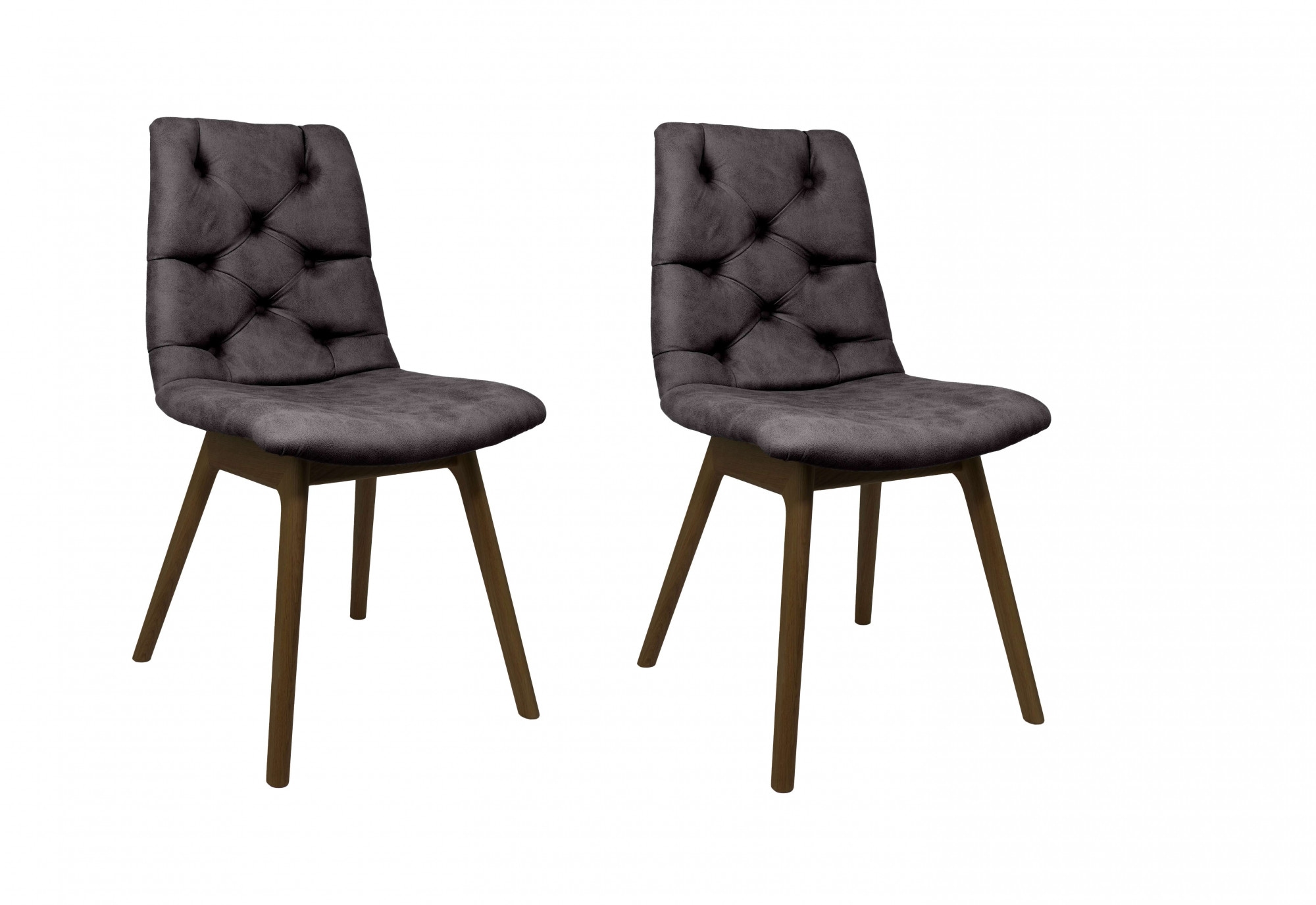 andas Esszimmerstuhl "Ramon", (Set), 2 St., Microfaser, mit Massivholzbeine günstig online kaufen