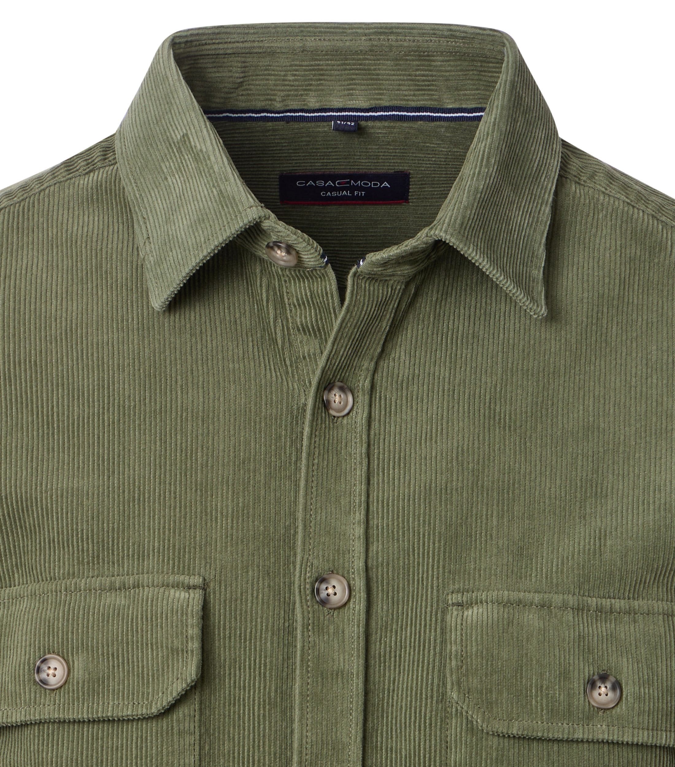 CASAMODA Langarmhemd »CASAMODA Hemdjacke uni«