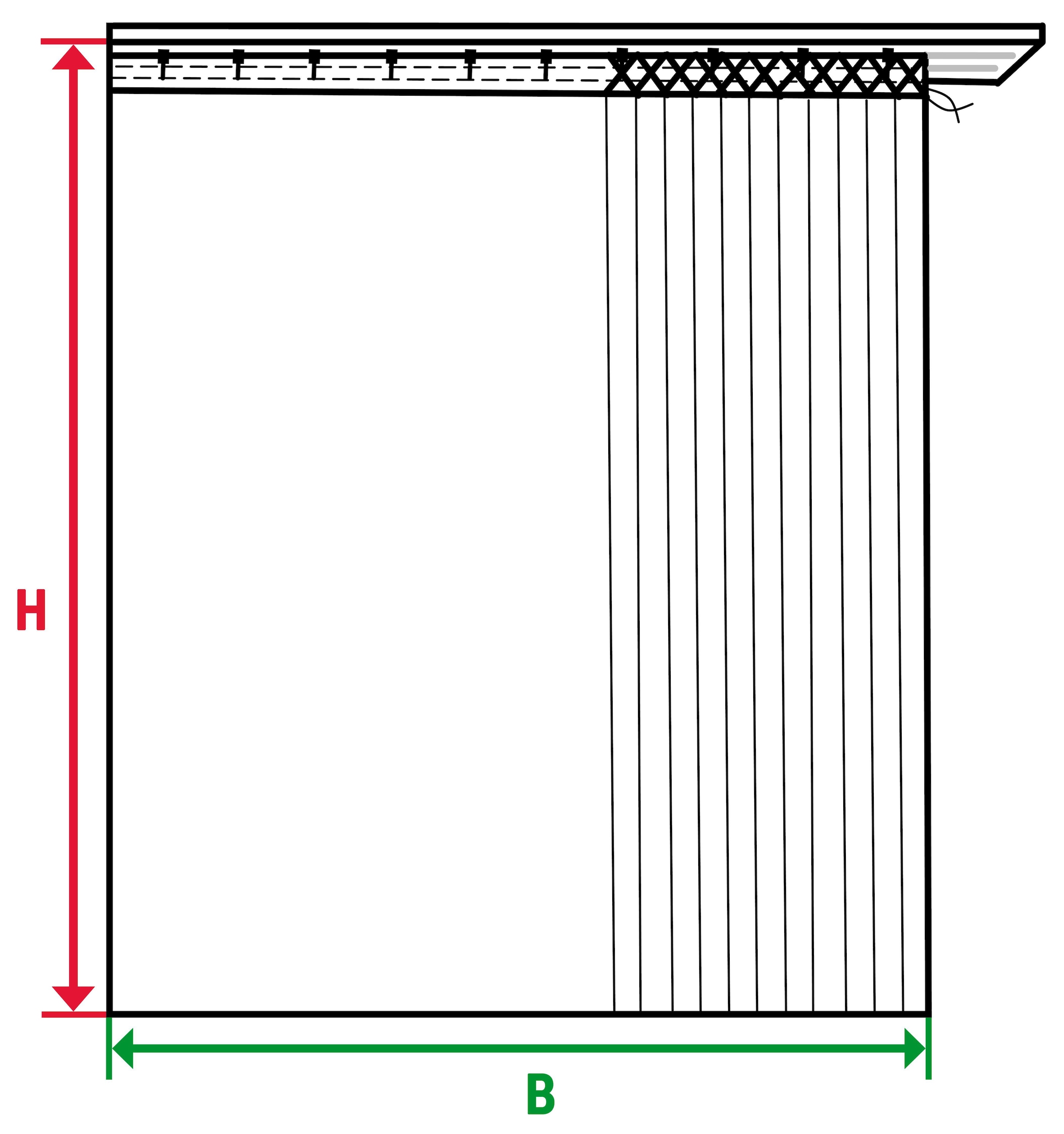 Wirth Vorhang »NEUFAHRN«, (1 St.)