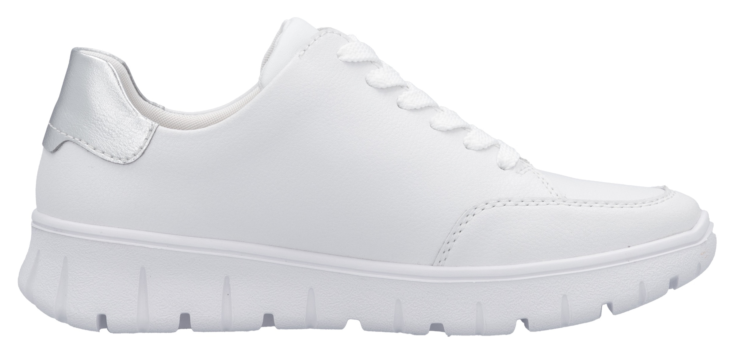 Rieker Sneaker, Schnürschuh, Halbschuh, Freizeitsneaker, seitlicher Reißverschluss