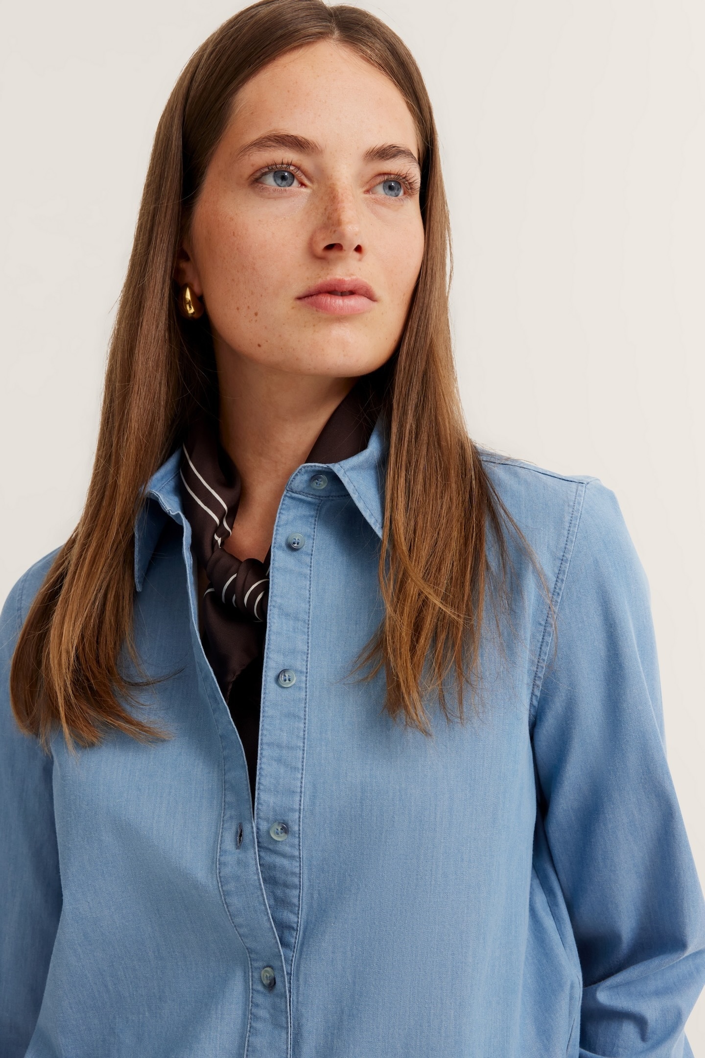 bugatti Hemdbluse, aus elastischer Baumwolle