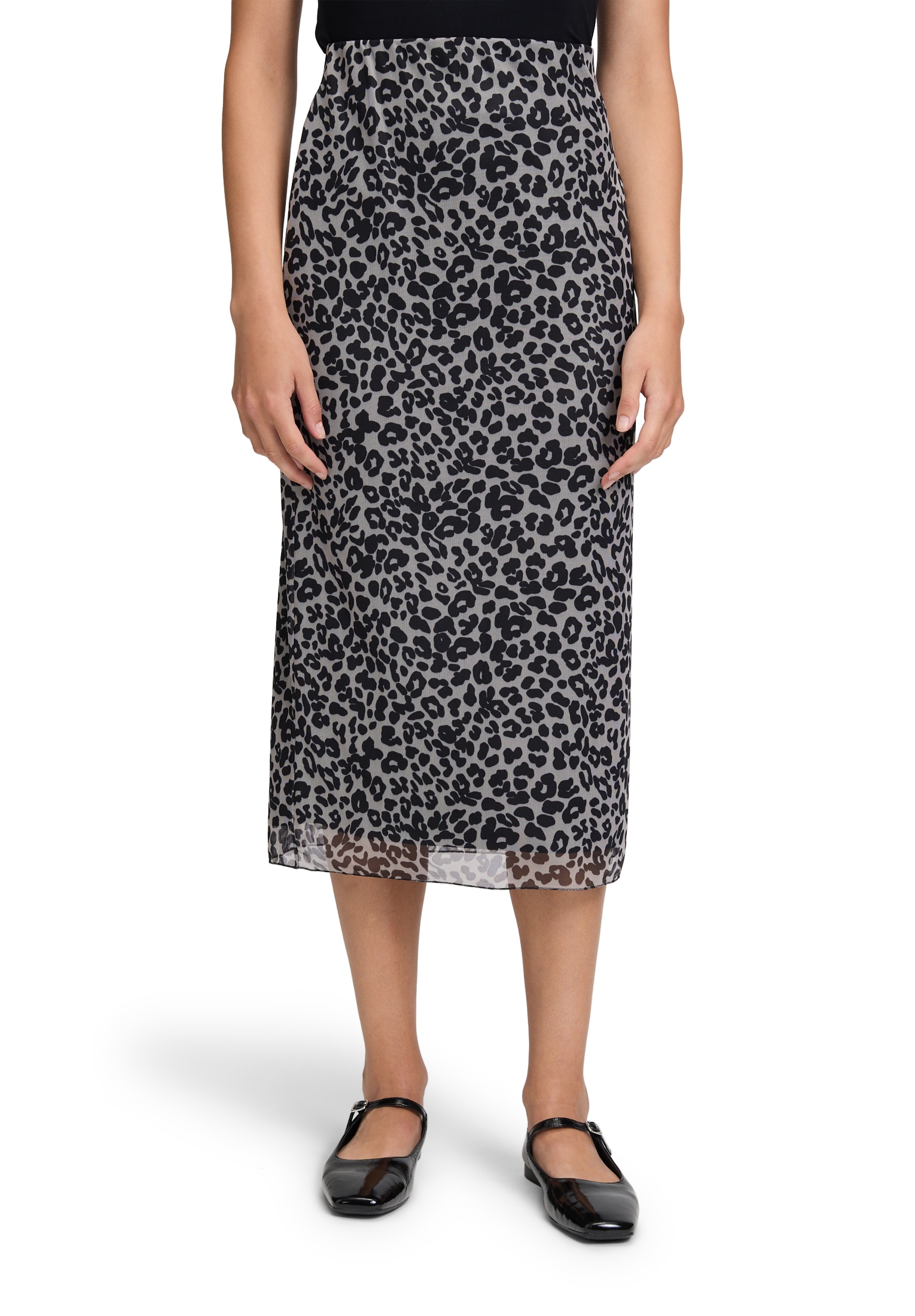 Vera Mont Maxirock "Vera Mont Damen Bleistiftrock mit Leoprint" günstig online kaufen