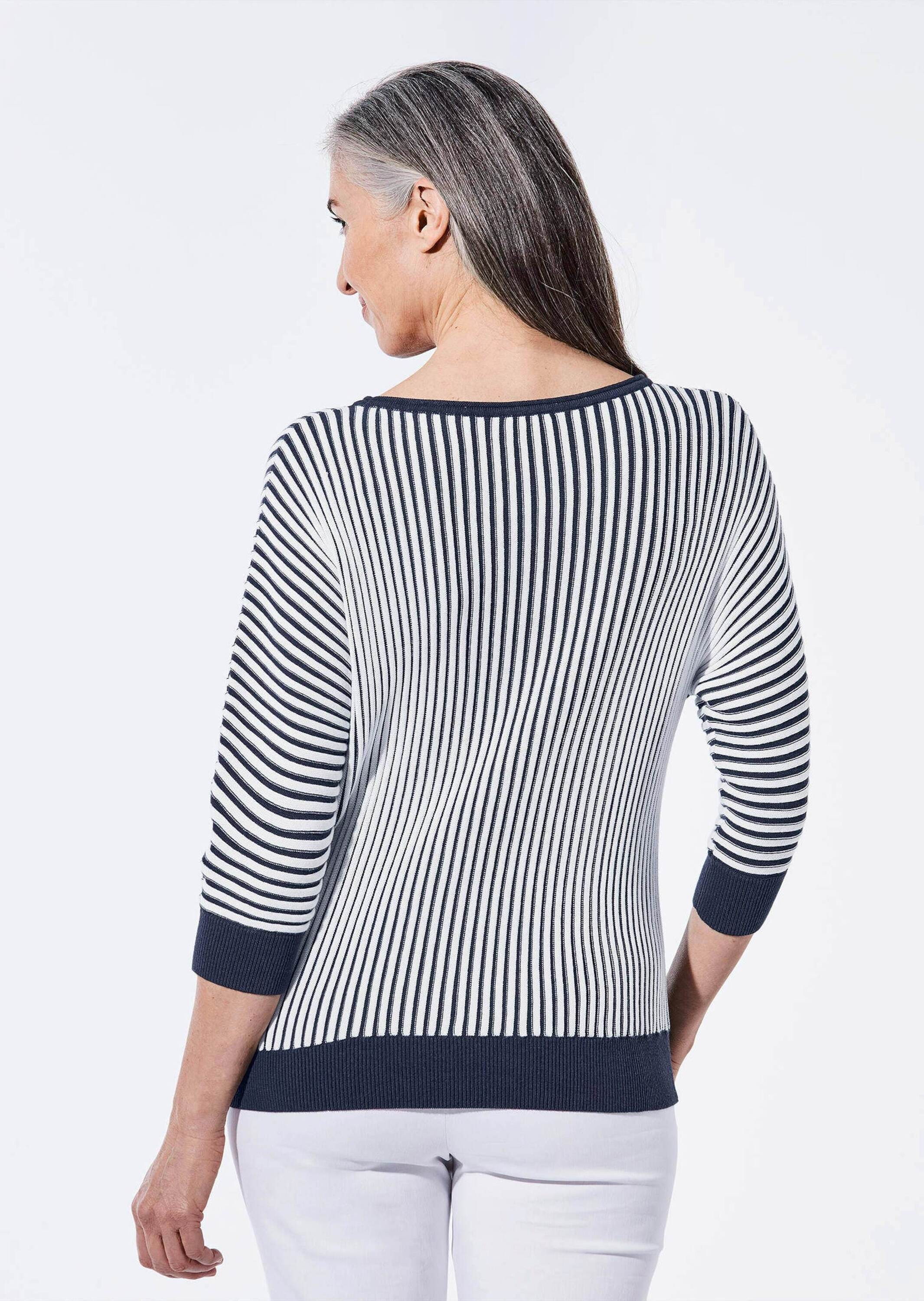 GOLDNER Rundhalspullover »Pullover Pullover mit Fledermausärmeln«