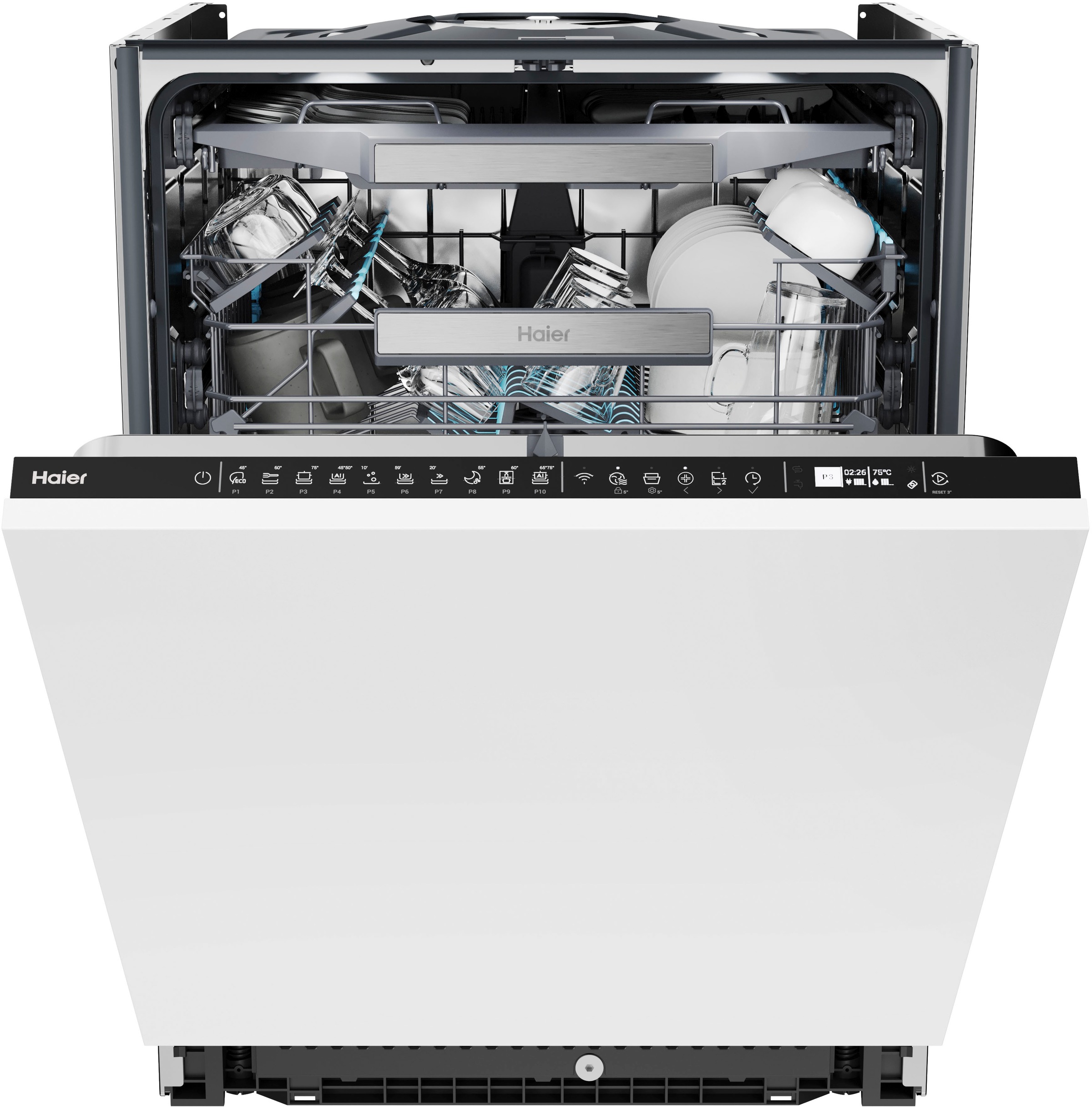 Haier vollintegrierbarer Geschirrspüler I-PRO SHINE SERIE 4 »XI 6B0M3PDB«, 16 Maßgedecke