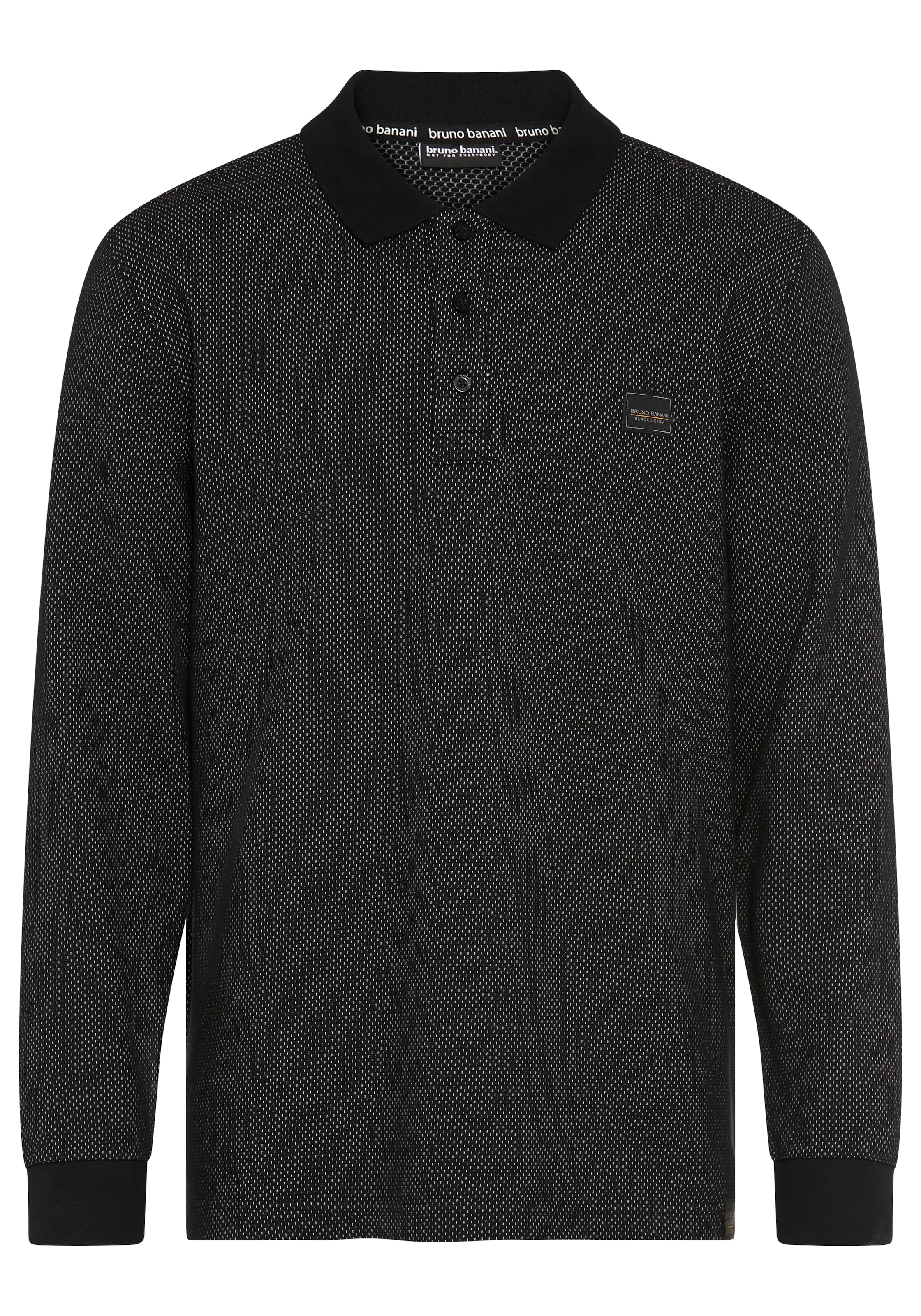 Bruno Banani Poloshirt Markante Melange-Struktur trifft auf zeitlosen Polo-Style