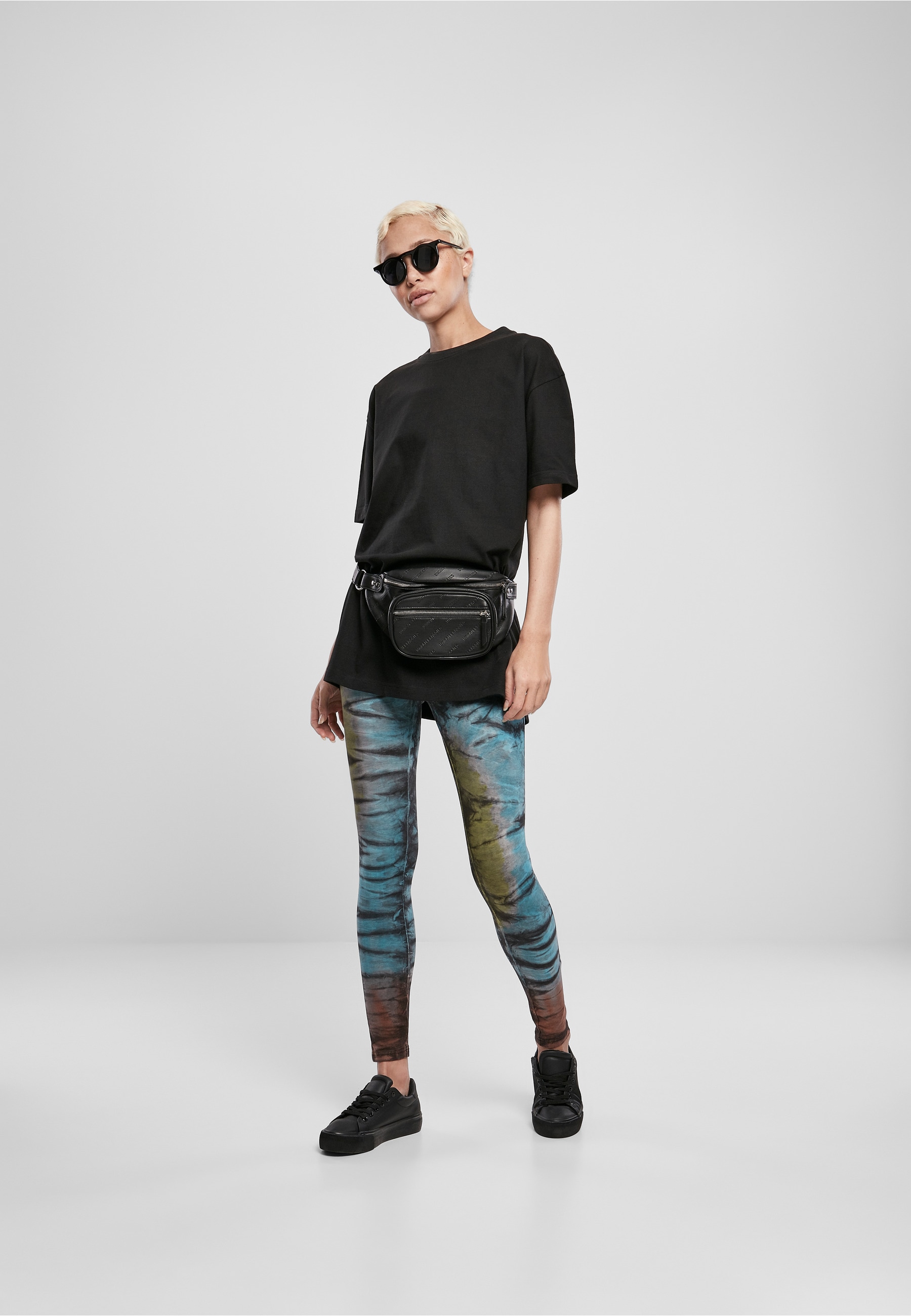 URBAN CLASSICS Leggings »Urban Classics Damen Ladies Cotton Tie Dye High Waist Leggings«