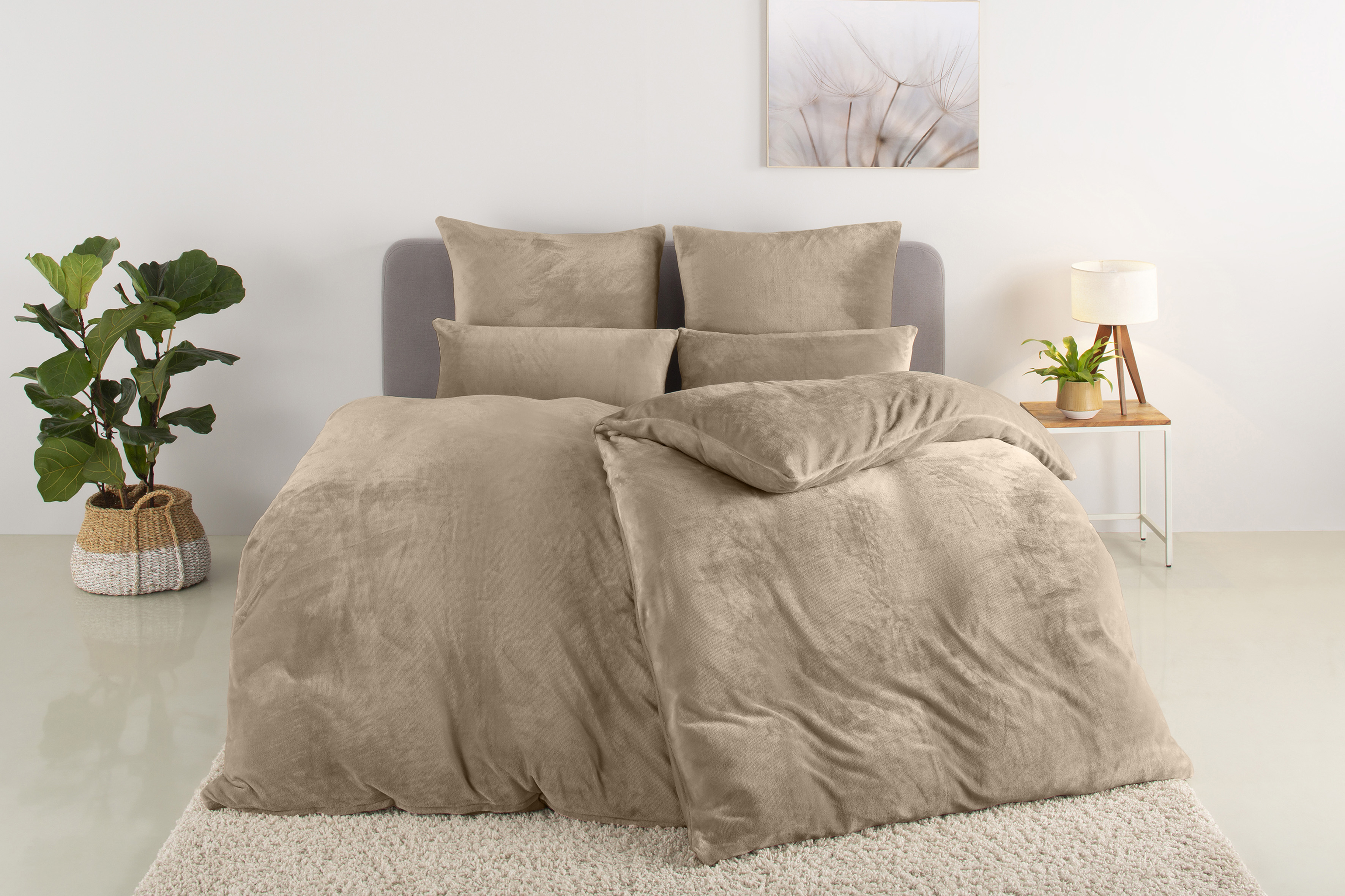 OTTO home Bettwäsche "Desner3, besonders weich im Griff, Cashmere-Touch" 2 Bettwäsche mit Reißverschluss