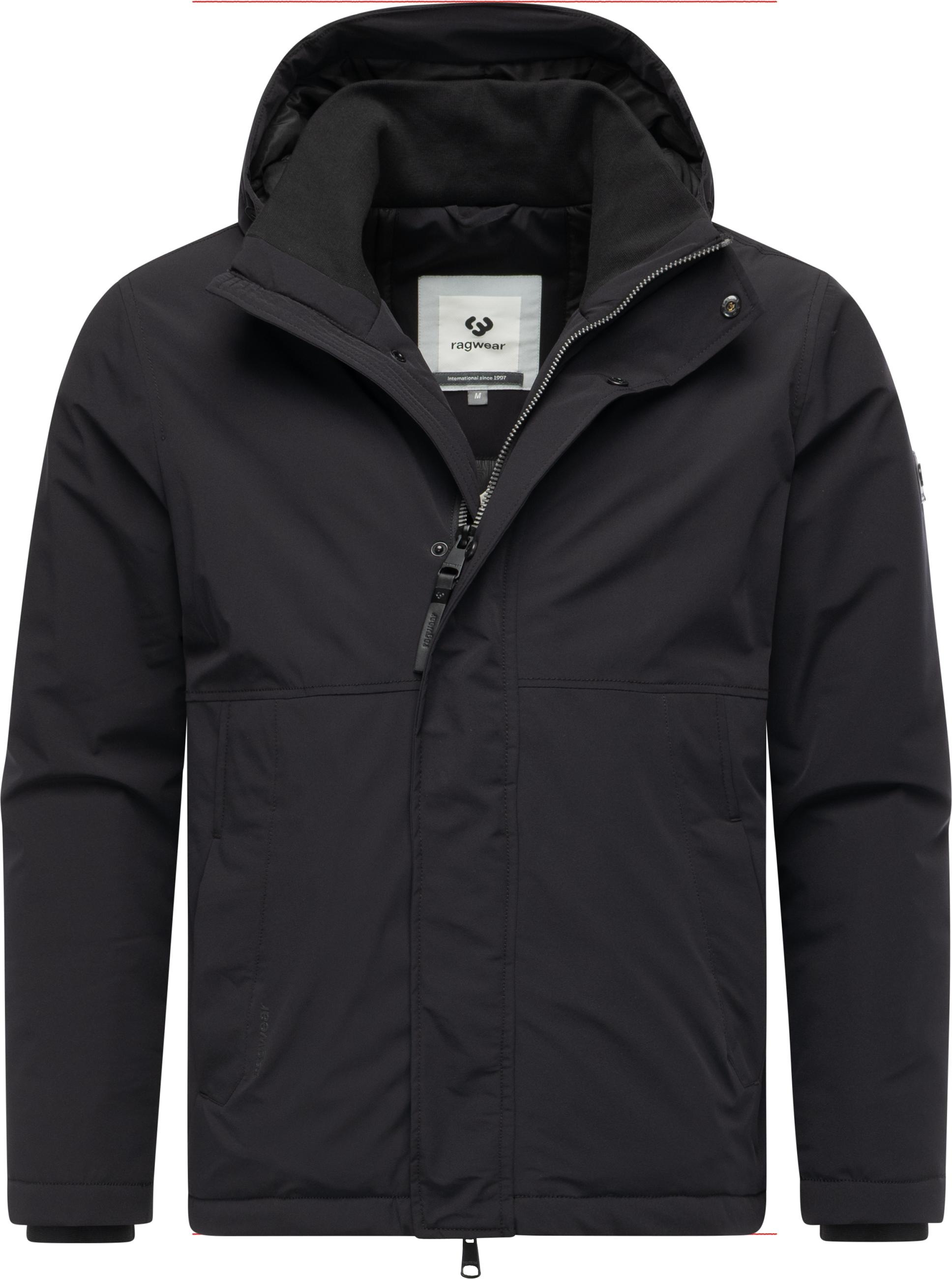 Outdoorjacke RAGWEAR "Saqon YOUMODO", Herren, Gr. XXXL (58), schwarz, Obermaterial: 90% Nylon, 10% Elasthan; Innenfutter: 100% Polyester; Wattierung: 100% Polyester, gerade hüftbedeckend, hoch geschlossener Ausschnitt, Ärmel ohne Ärmelschlitz abgesteppte  3