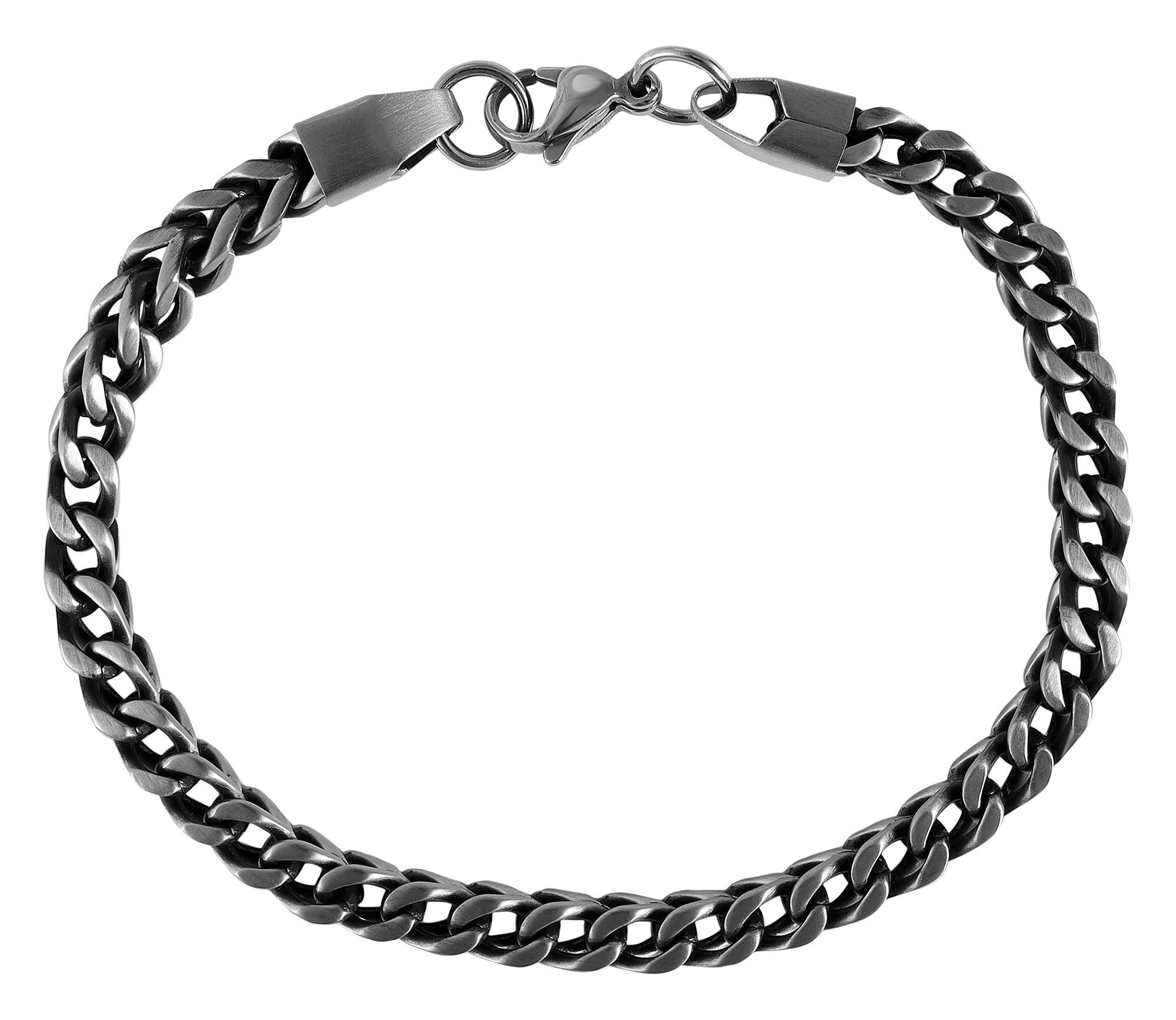 Adelia´s Armband »Herren Armband – Panzerarmband aus Edelstahl 24 cm« Schöne Geschenkidee zum Muttertag