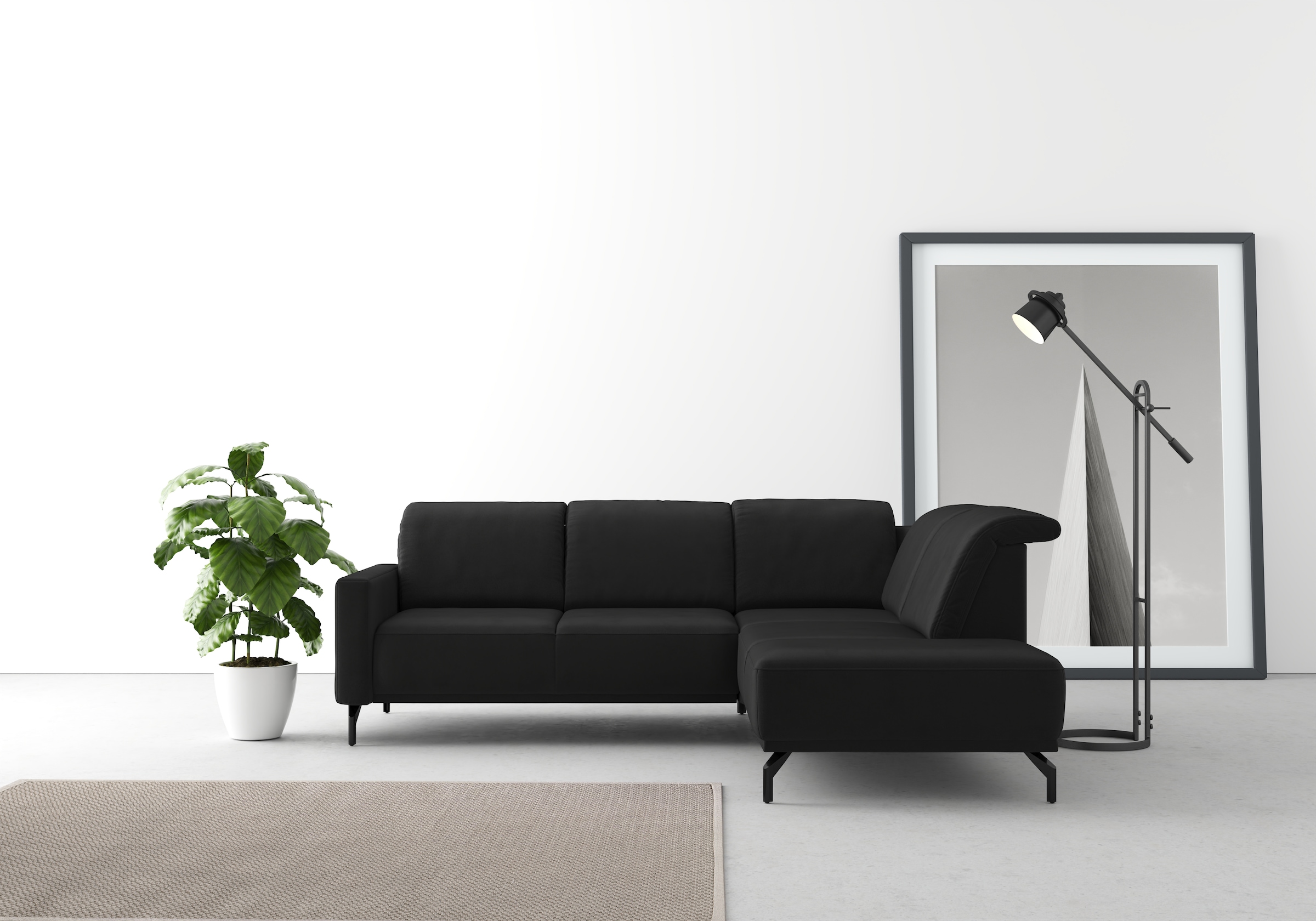 sit&more Ecksofa "Bailando L-Form" wahlweise mit Kopfteilverstellung und Vo günstig online kaufen