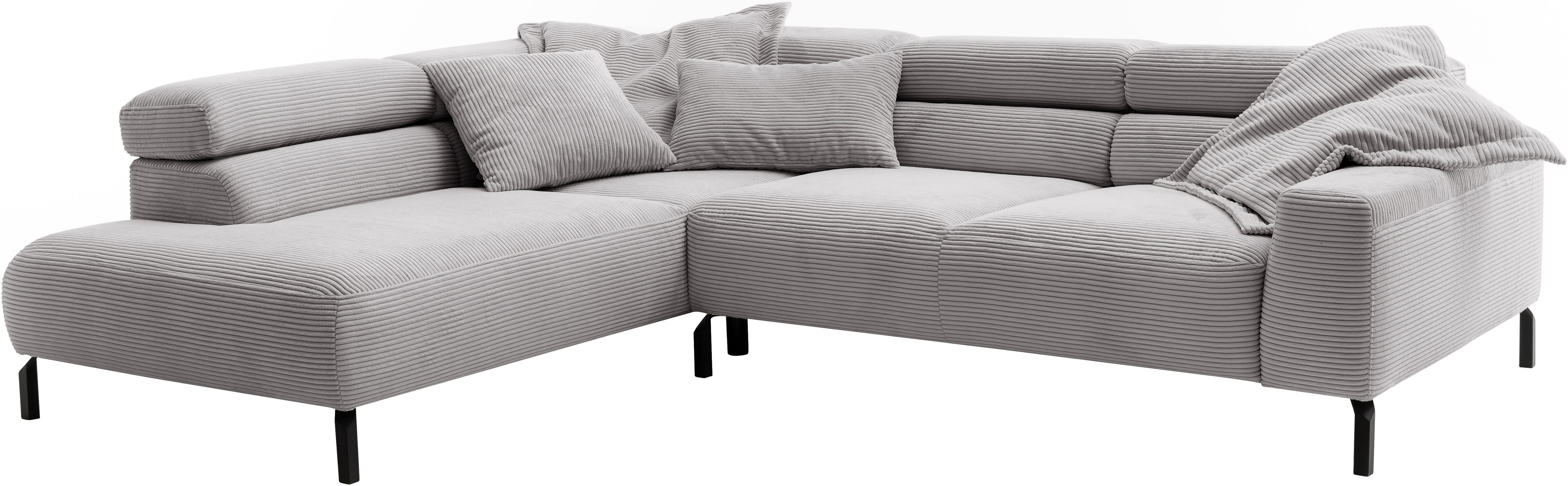Thumbnail - Places of Style Ecksofa "Antonelli, L-Form, inkl. Kopfteilverstellung, Breite 276 cm", ohne Sitztiefenverstellung, in Co...