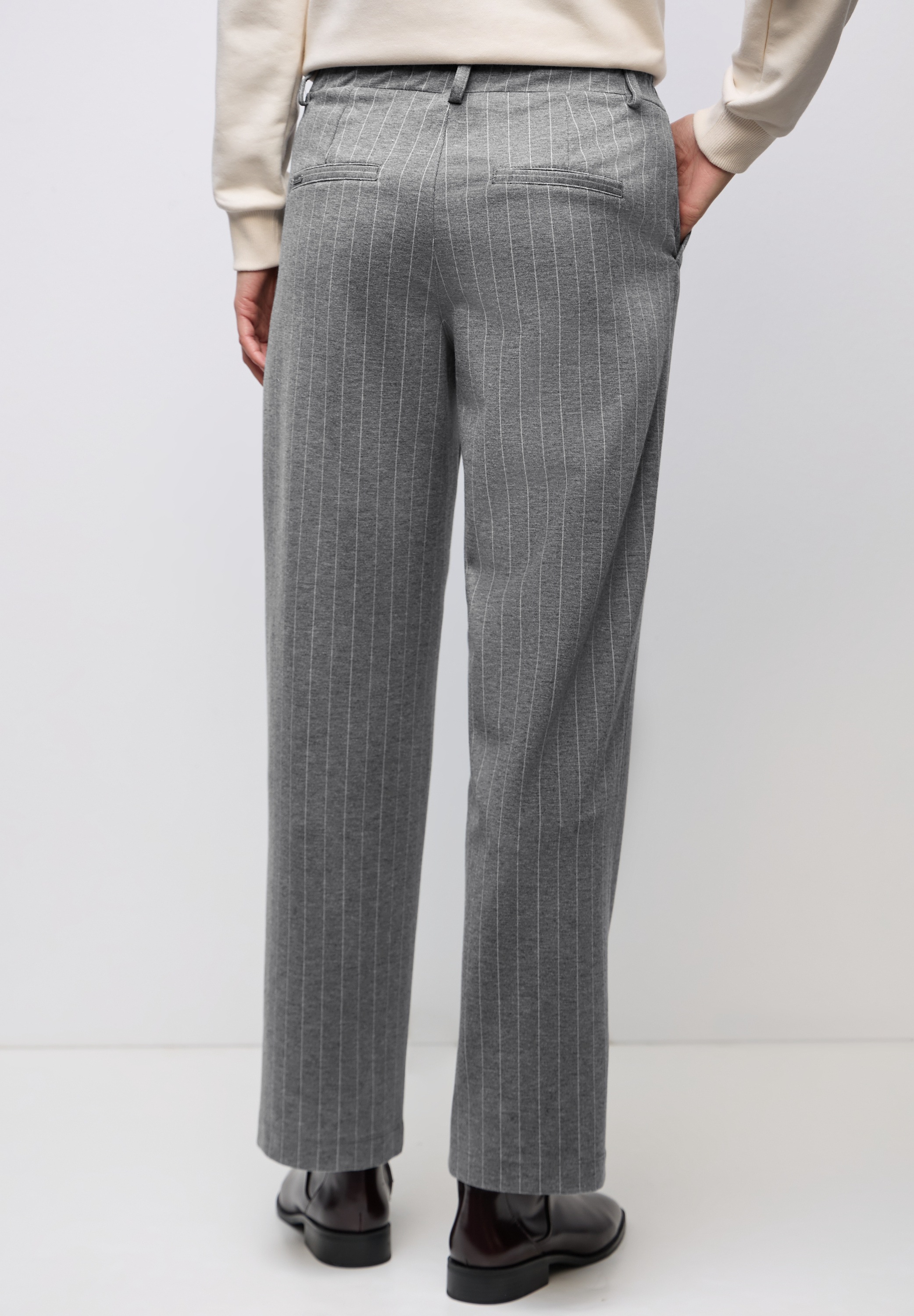 STREET ONE Stoffhose  mit Nadelstreifenmuster