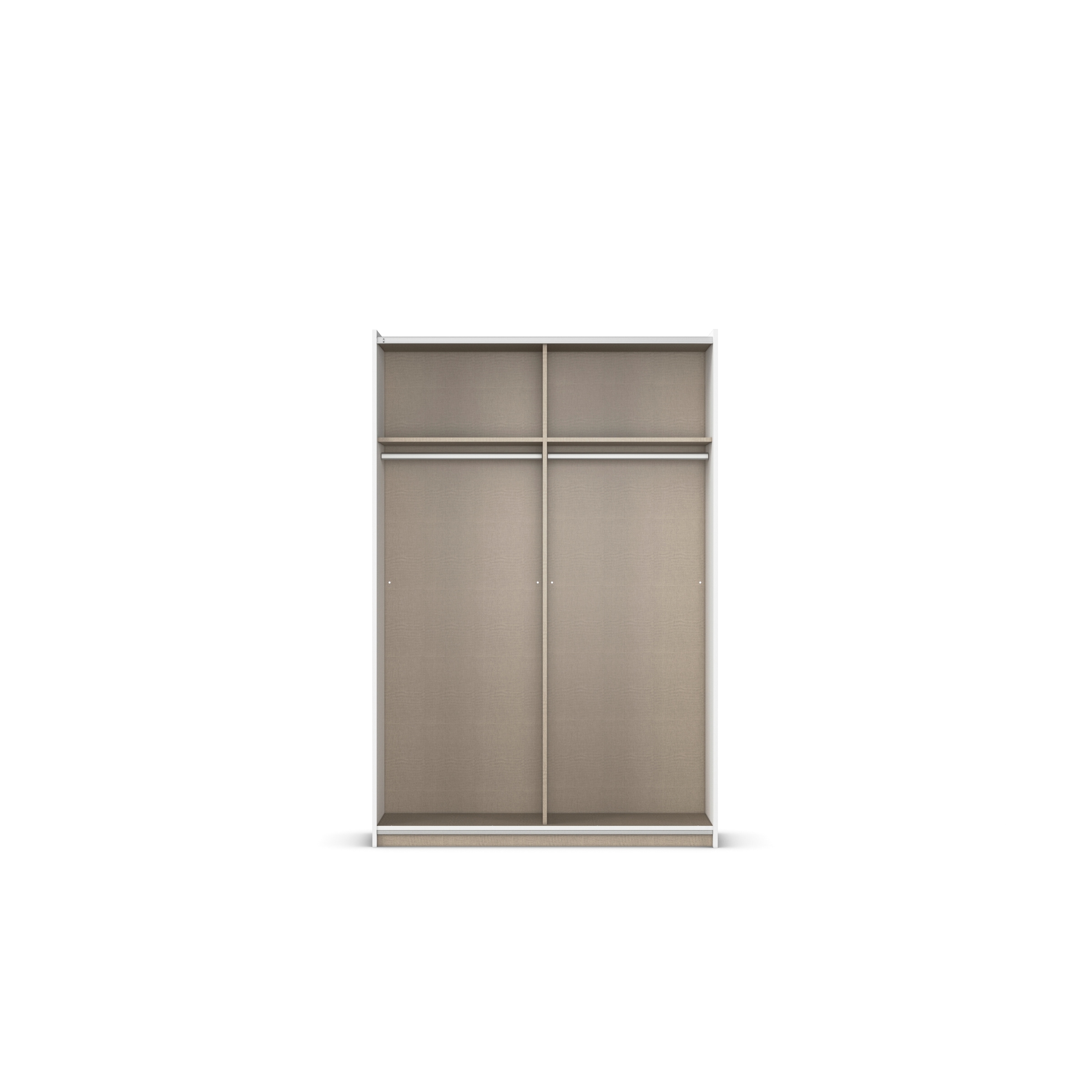rauch Schwebetürenschrank »Kleiderschrank Schrank Garderobe Schlafzimmerschrank OXFORD«, (in 3 verschiedenen Ausstattungen BASIC/CLASSIC/PREMIUM), mit Griffleisten aus Metall, auch für kleinere Räume MADE IN GERMANY