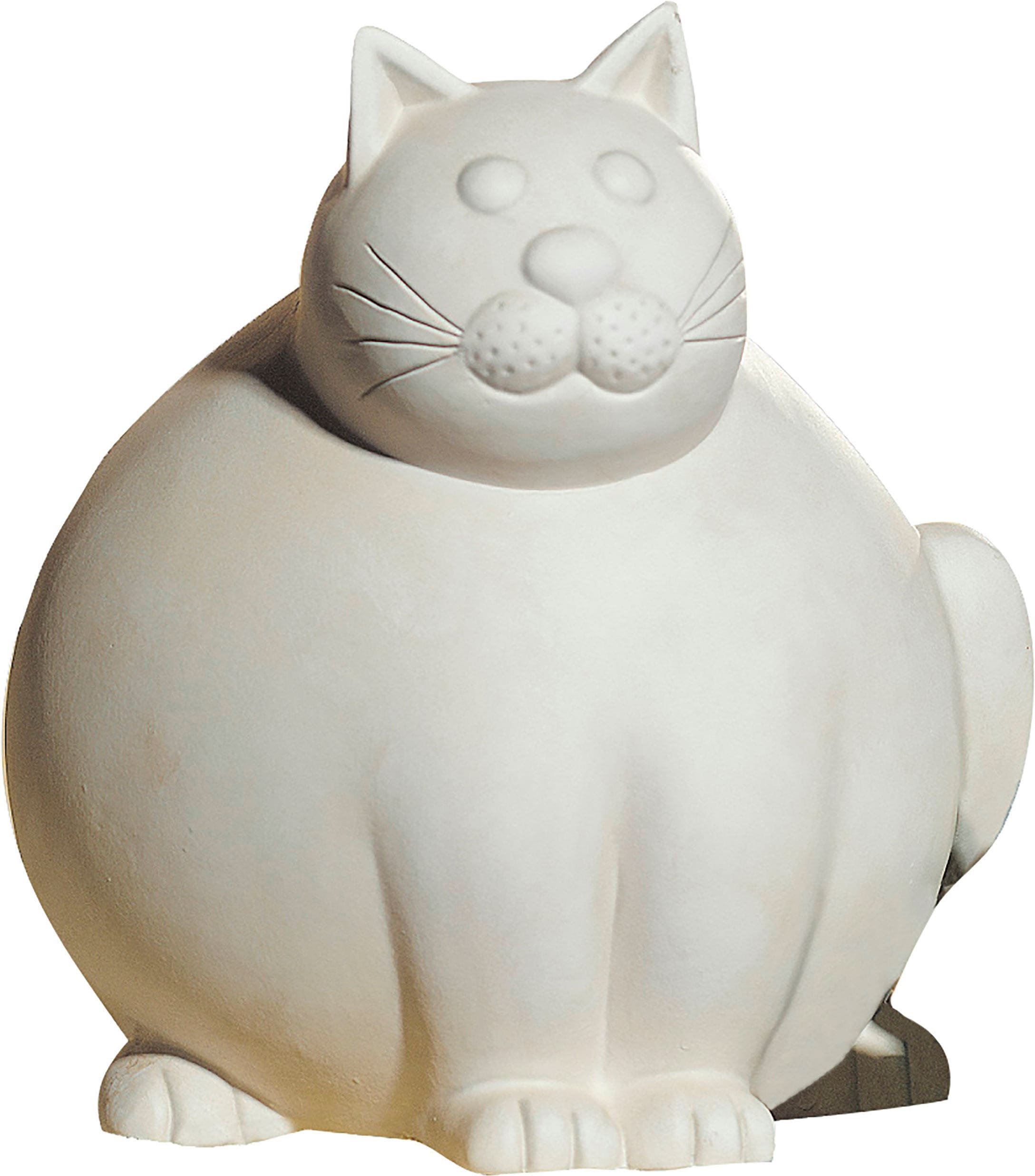 GILDE Dekofigur »Katze | Molli, bestellen creme-weiß«, Tierfigur, BAUR cm, Wohnzimmer 30 Dekoobjekt, Keramik, aus Höhe