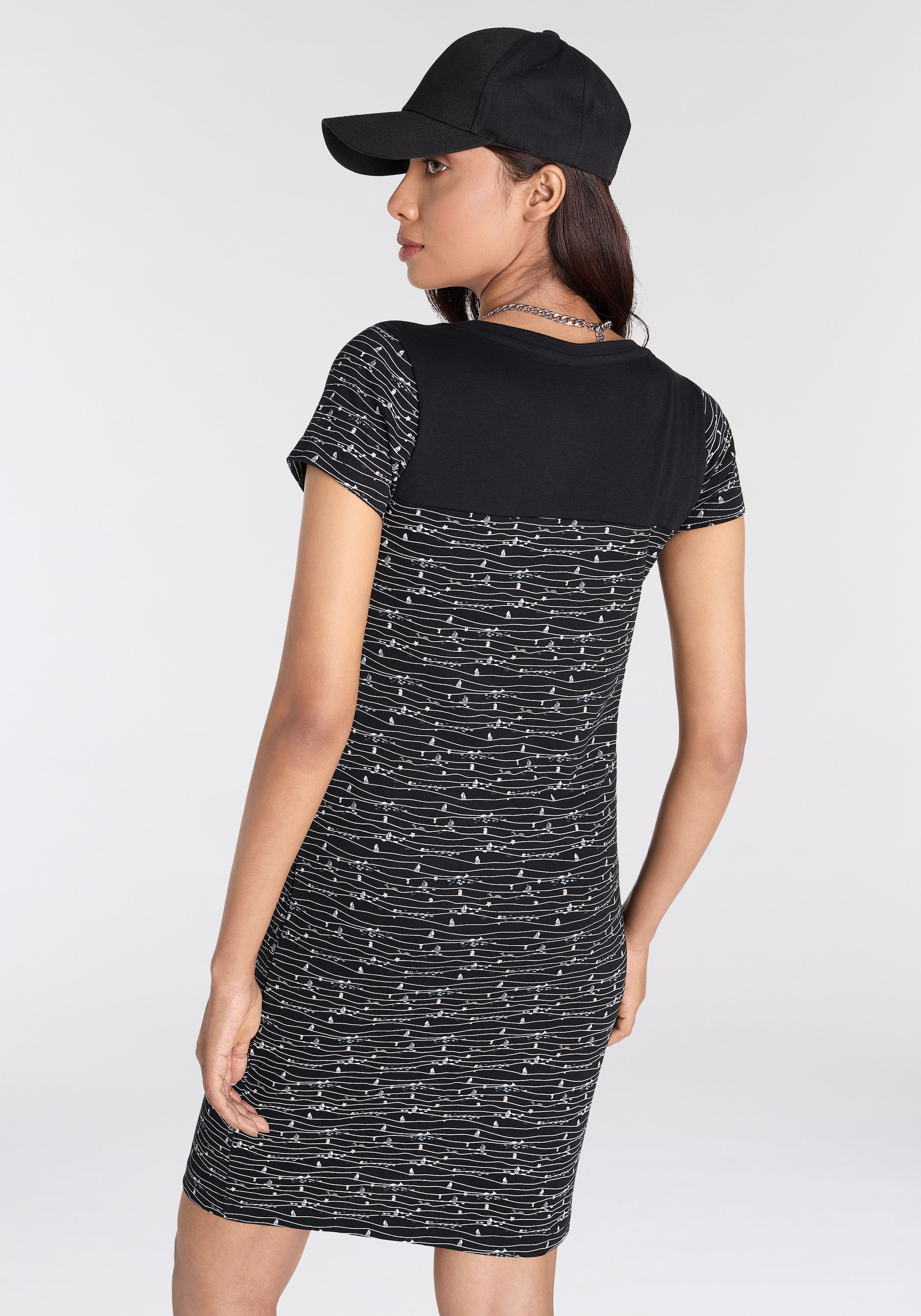 KangaROOS Jerseykleid, mit trendigem Allover-Druck