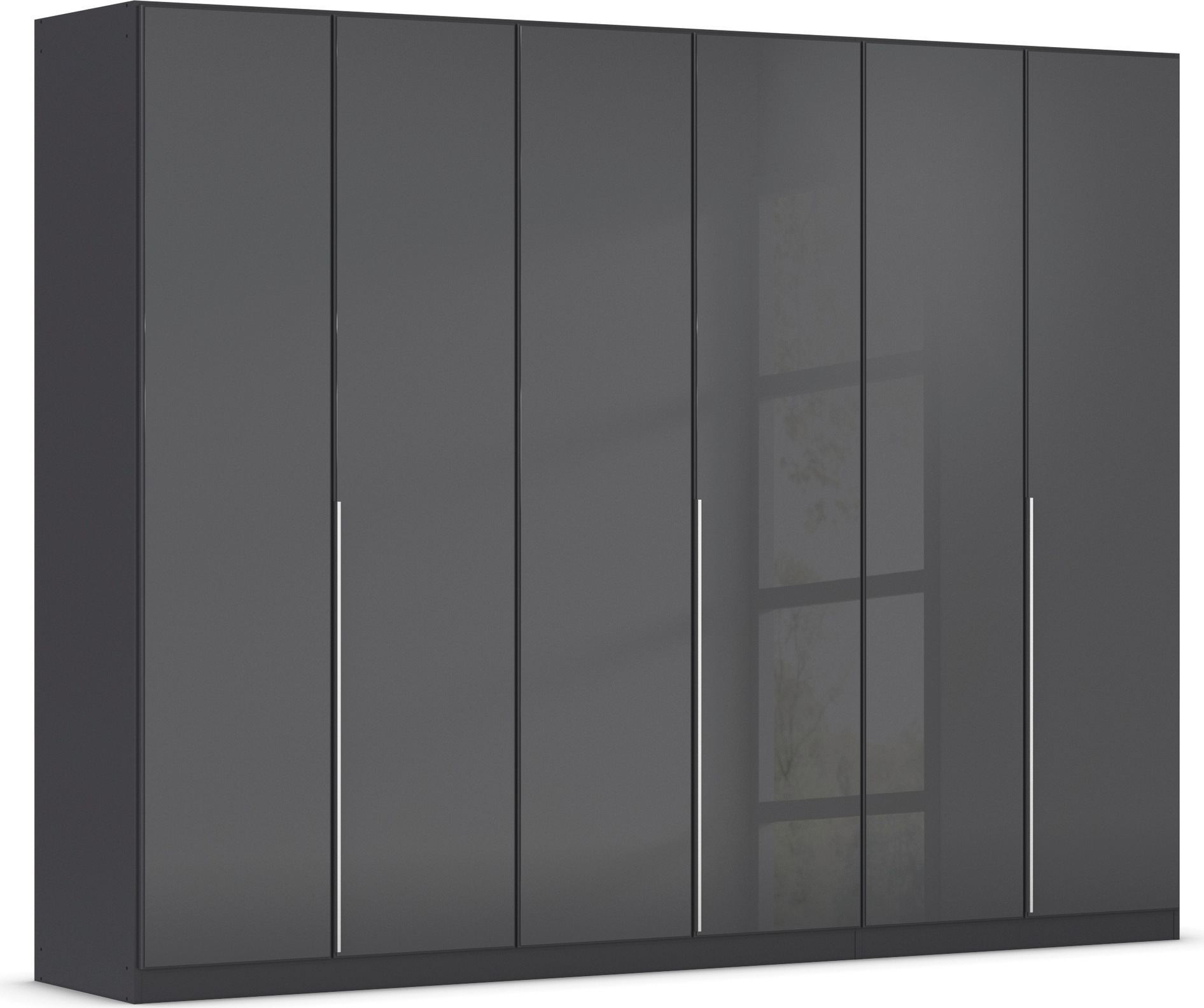 OTTO home Drehtürenschrank "Kleiderschrank Kleiderschränke Schrank Garderobe AGORDO mit Glasfront" in zwei Griff-Farben, Breiten 91-405 cm, durchdachte Innenausstattung, in 8 Breiten und 2 Höhen MADE IN GERMANY