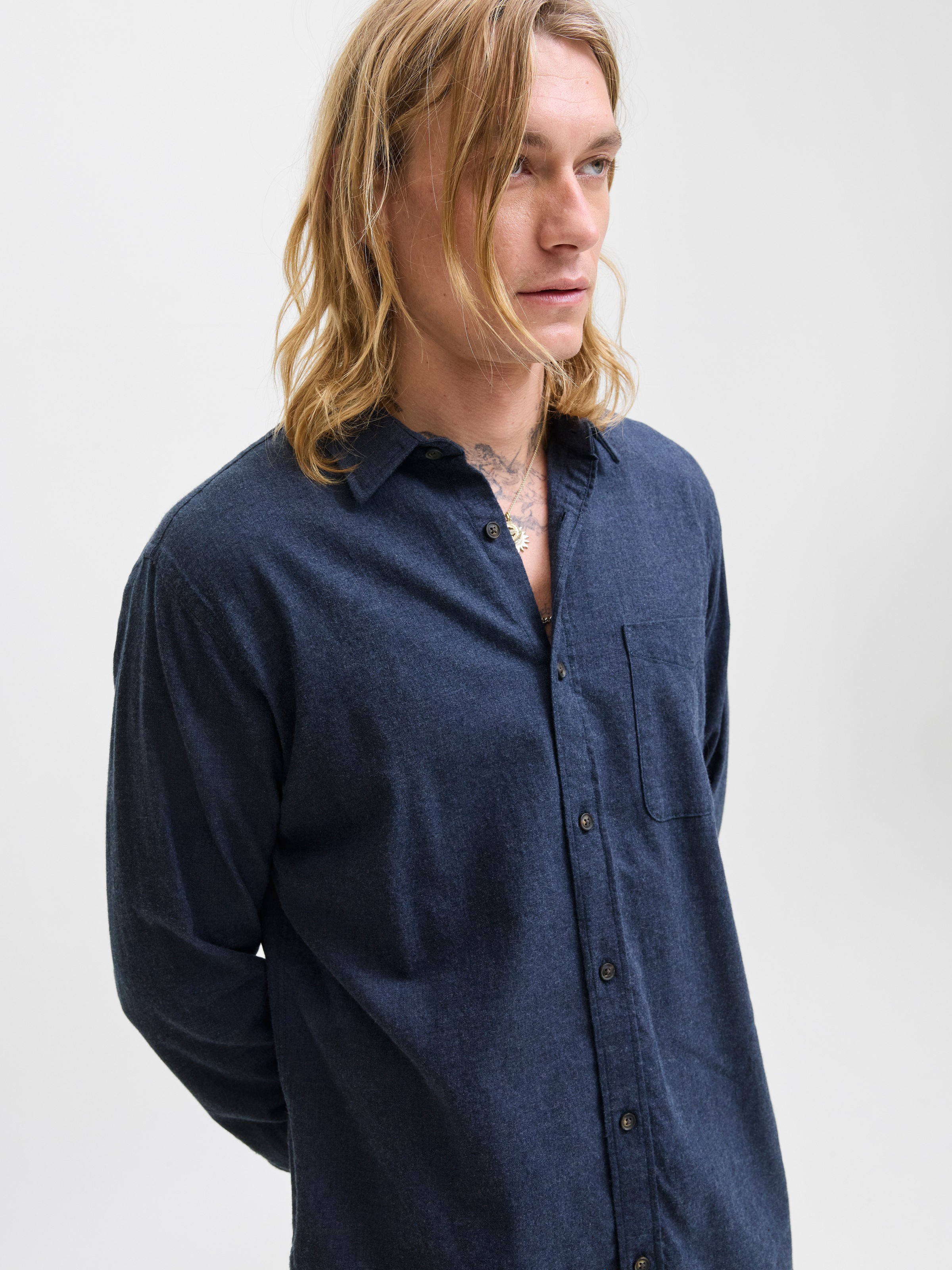 Jack & Jones Langarmhemd JJECLASSIC MELANGE günstig online kaufen
